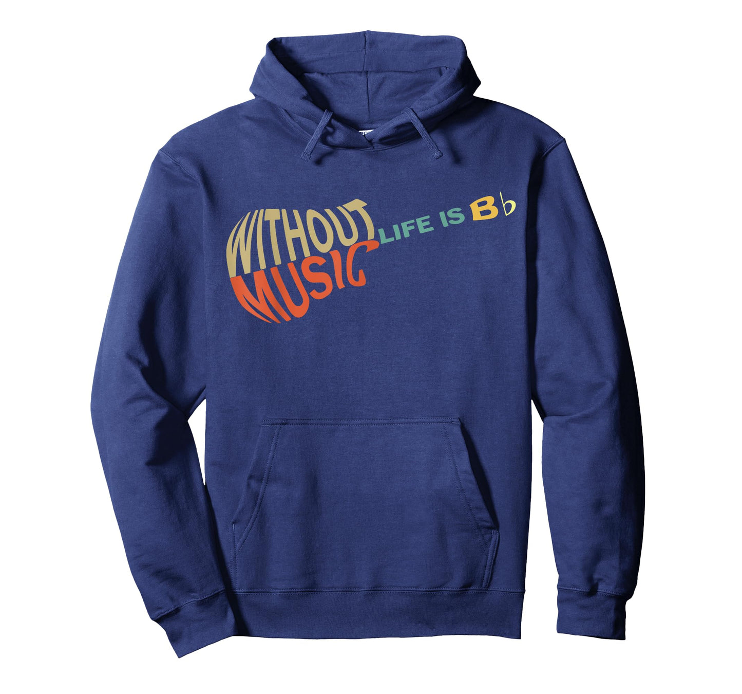Without Music Life Would B Flat Music Guitar T-Shirt