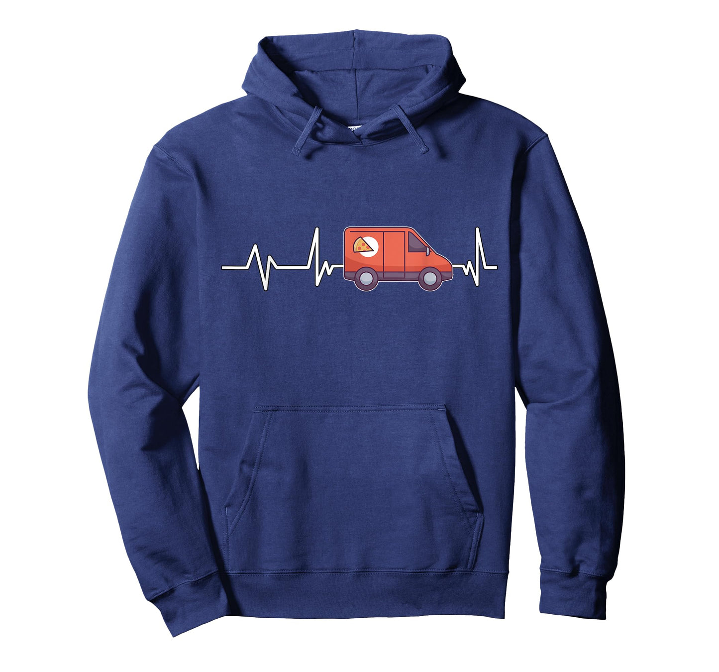 Pizza Delivery Bus Heartbeat Gift Delivery Services T-Shirt
