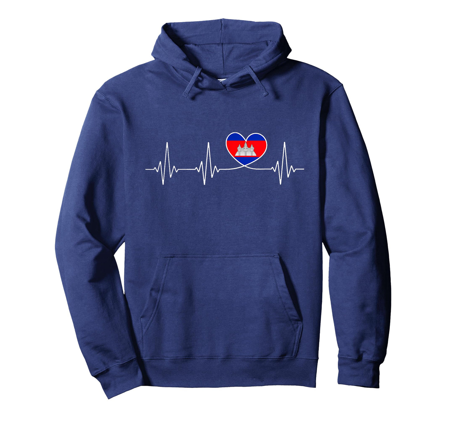 Cambodia Love Heartbeat and Cambodian Flag Heart Cambodia T-Shirt