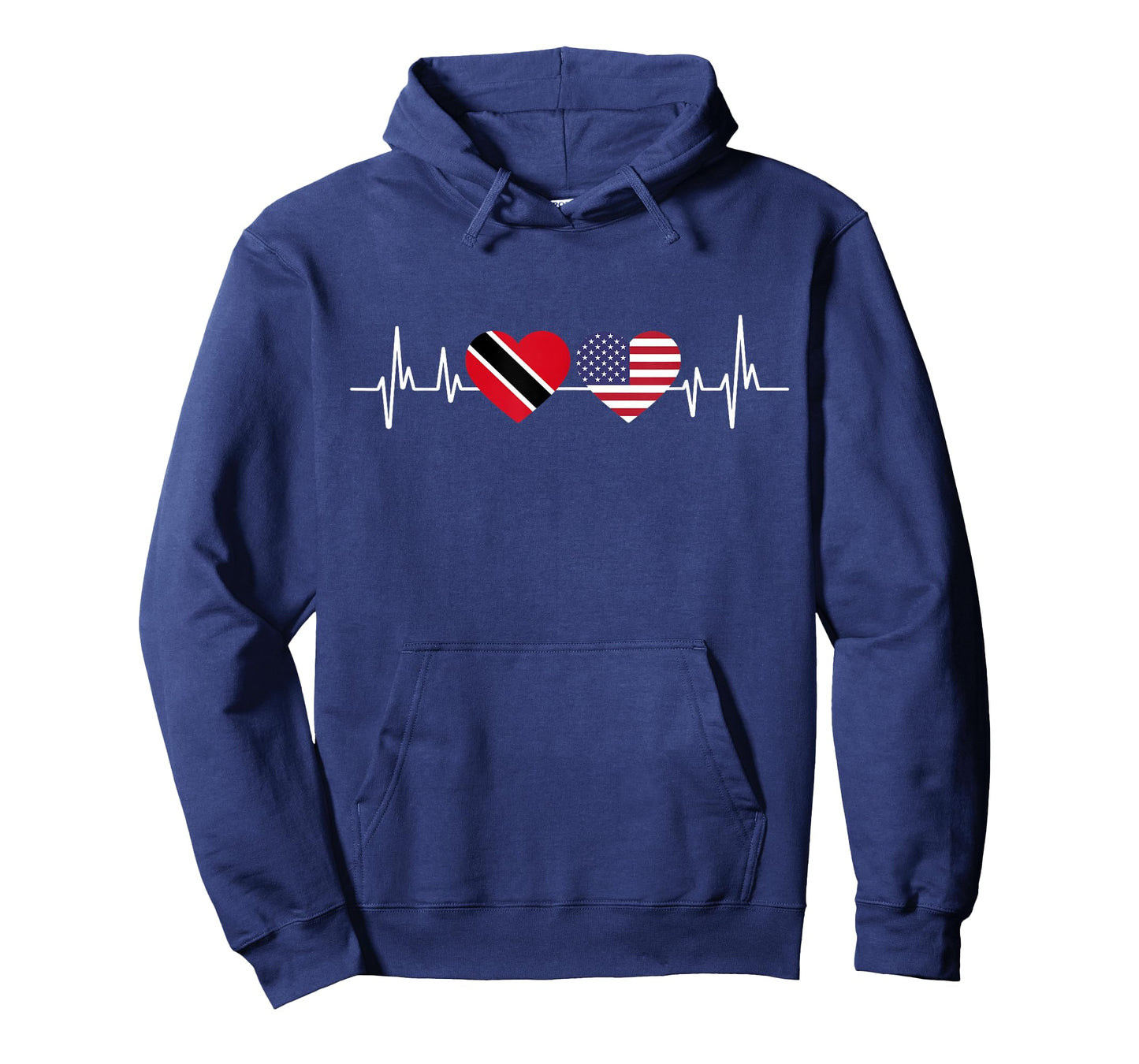 American Flag Heartbeat Trinidad And Tobago T-Shirt