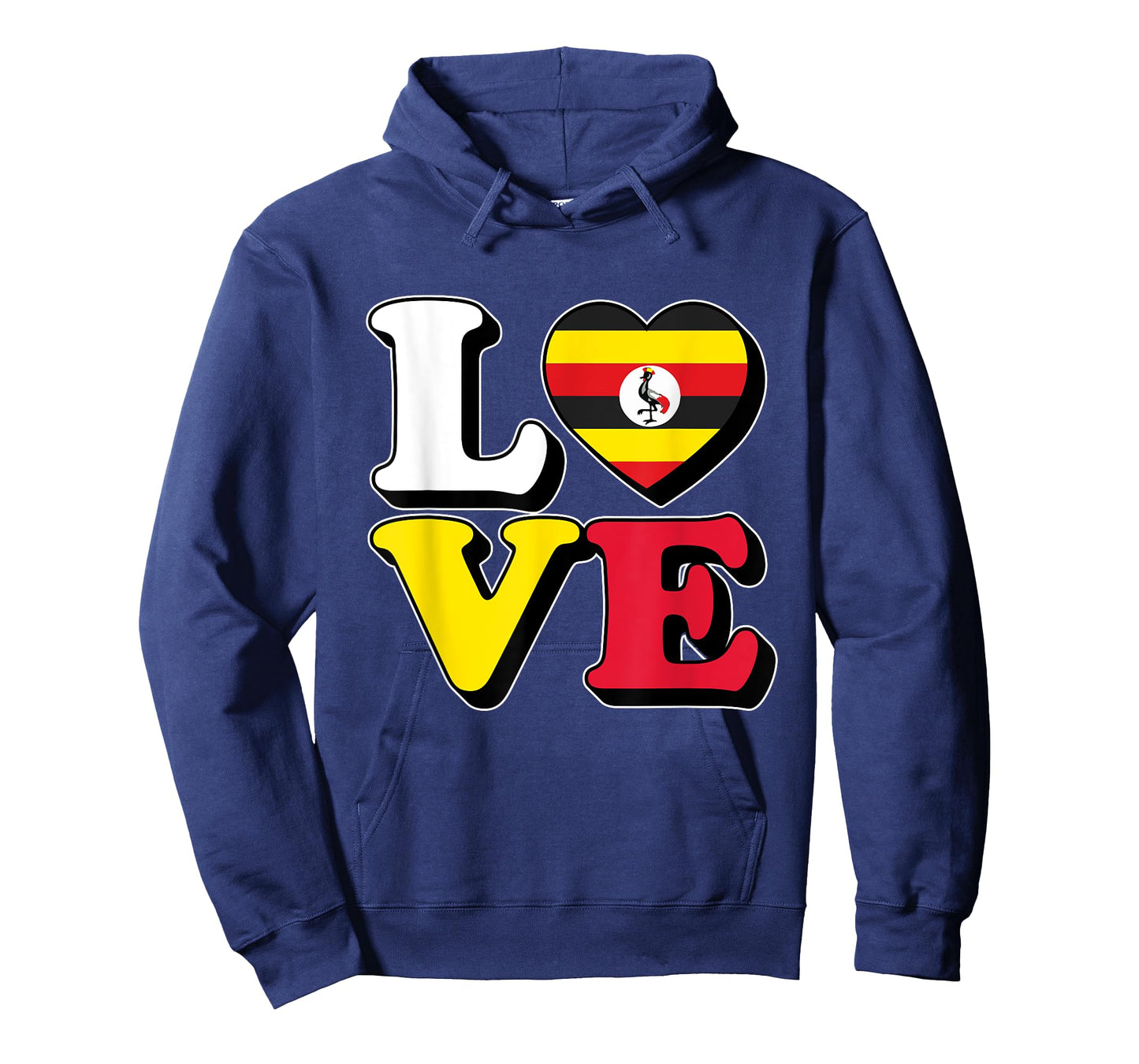 I Love Uganda Travel Souvenir Vacation Trip Ugandan Pride T-Shirt