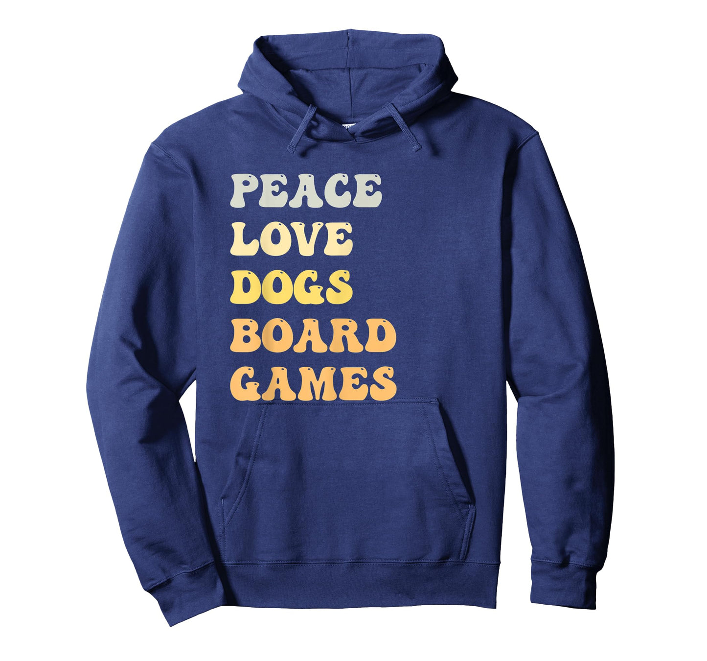 Peace Love Dogs Board Games Funny Retro T-Shirt