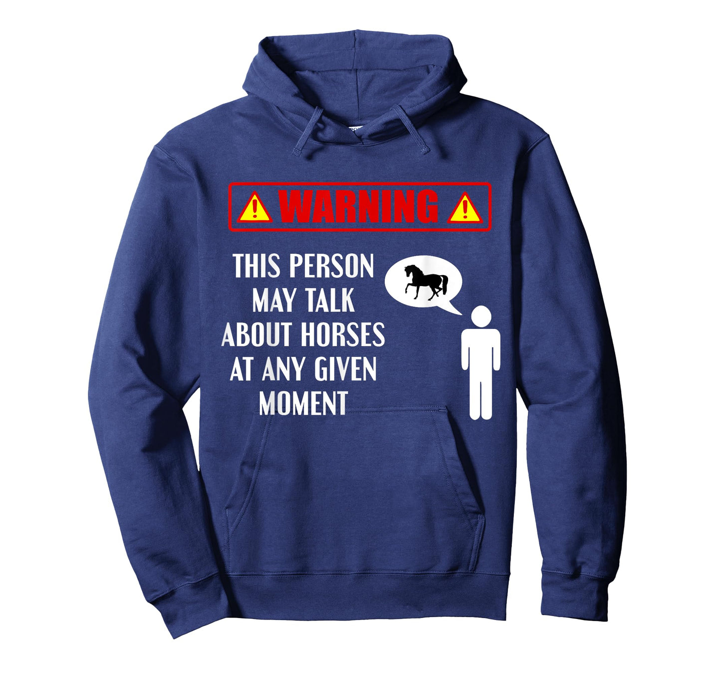Warning This Person May Talk About Horses Funny Horse Lover T-Shirt