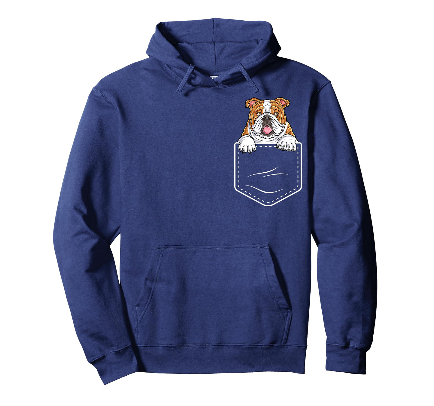 Funny English Bulldog In The Pocket Cute Bulldog Lover Men Women Girls Kids T-Shirt