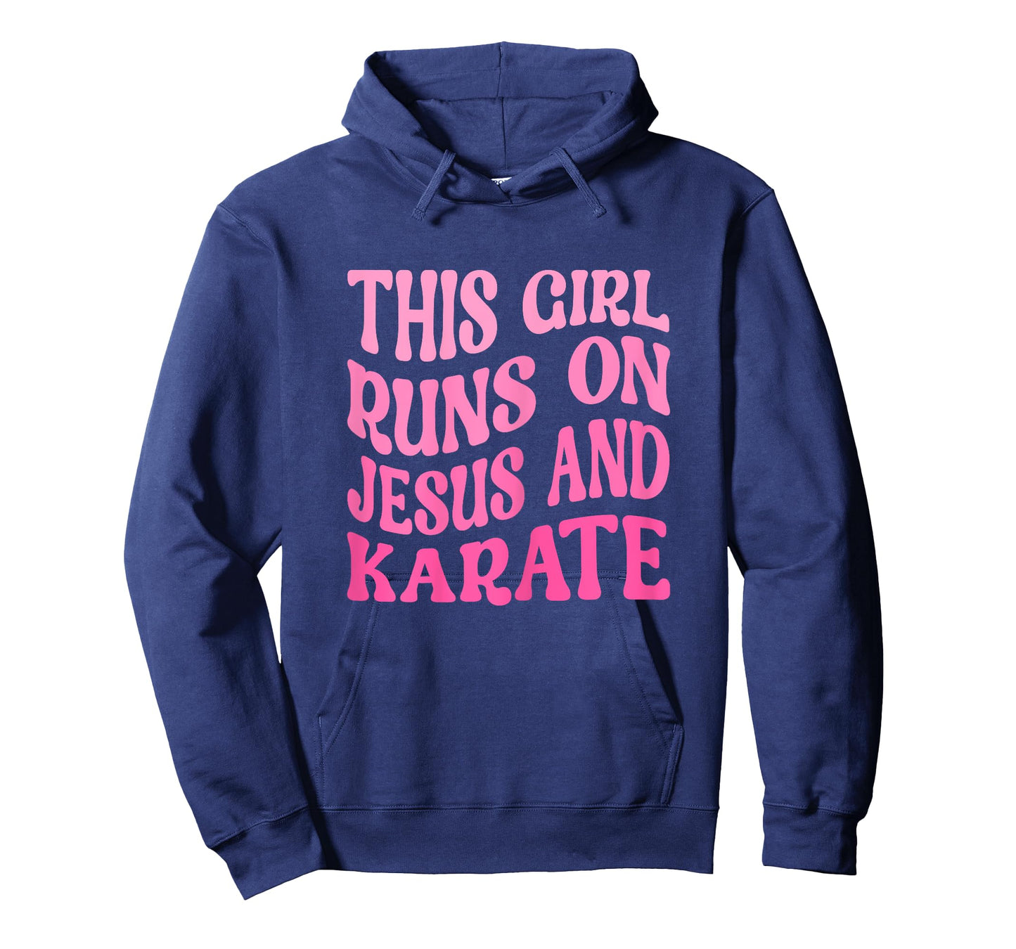 This Girl Runs On Jesus and Karate Funny Christian Karate T-Shirt