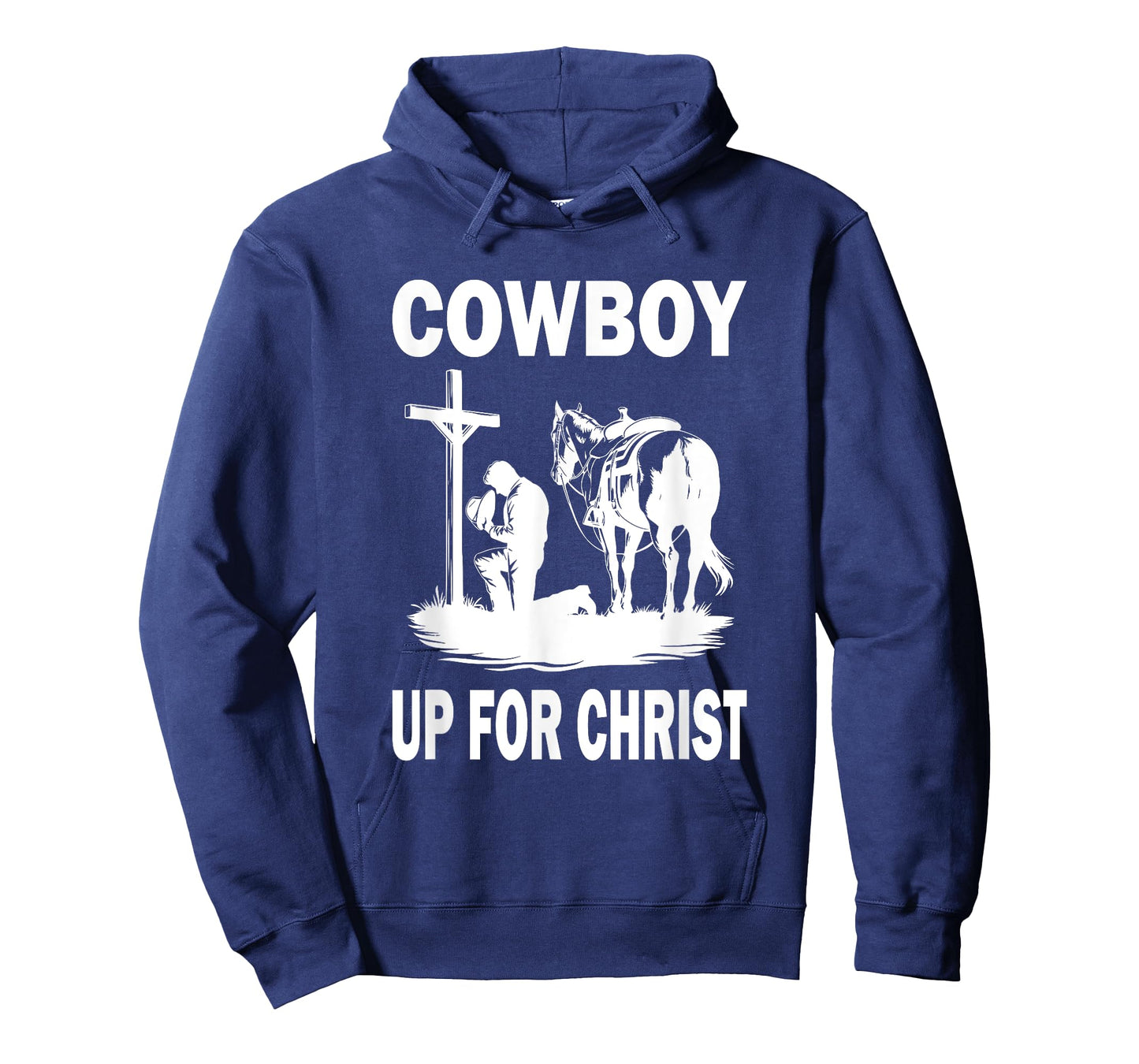 Praying Cowboy Kneeling Cross Western Cowboy Up For Christ T-Shirt