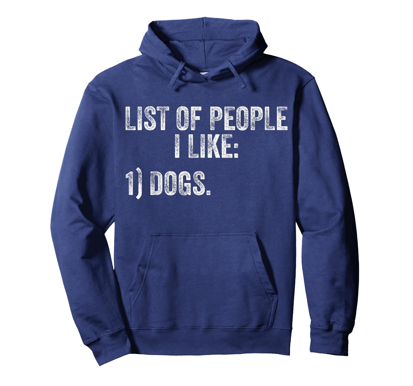 List of People I Like Dog Funny Pet Lover Distressed Men Women T-Shirt
