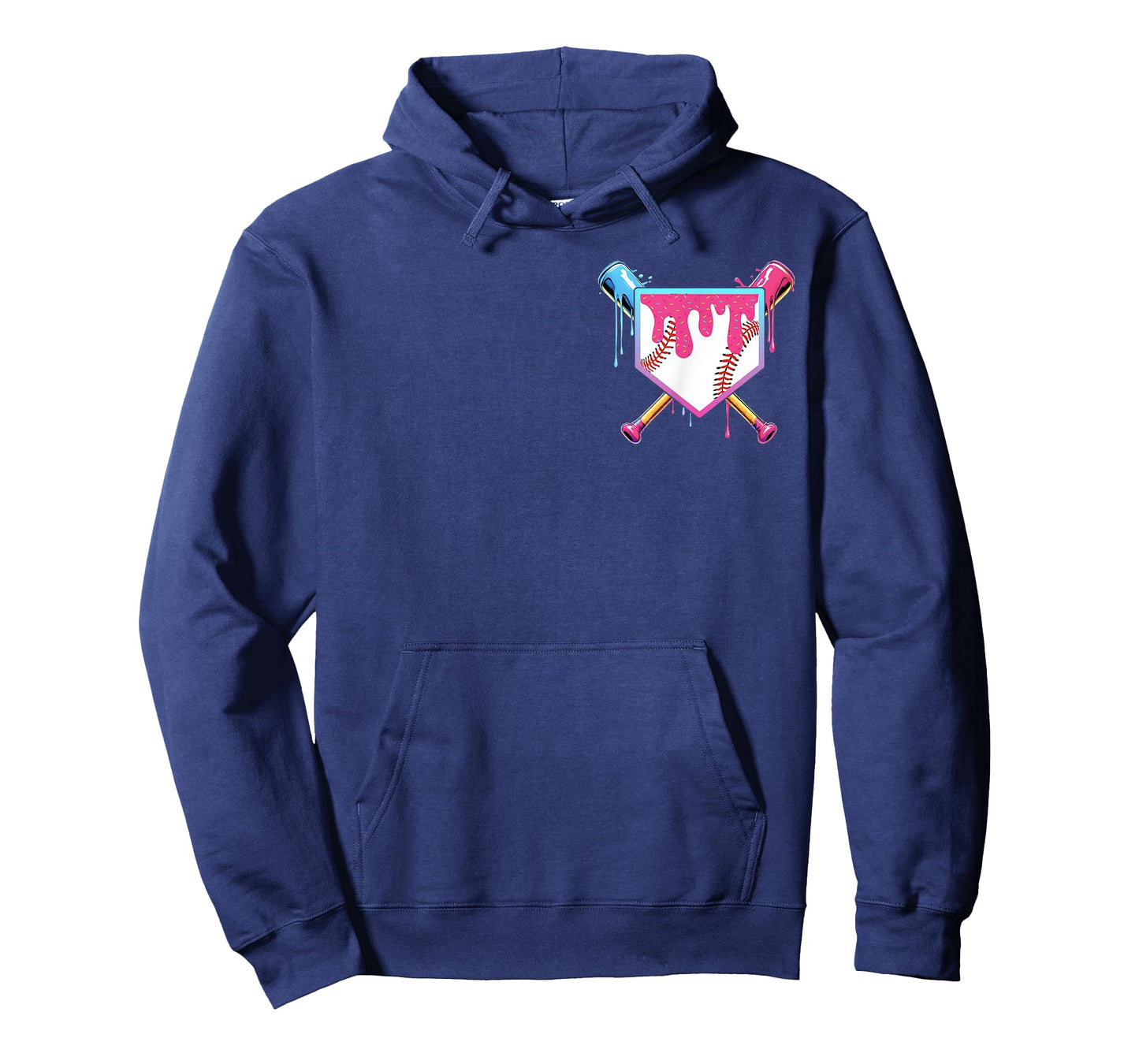 Baseball Drip For Boys Home Plate Ice Cream Drip Youth T-Shirt
