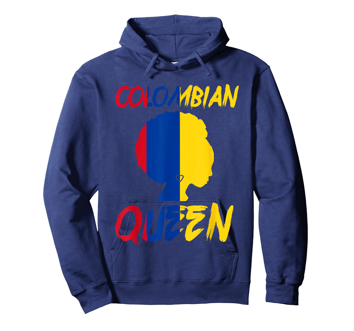 Colombian Queen Colombia Flag Afro Pride Proud Culture Home T-Shirt