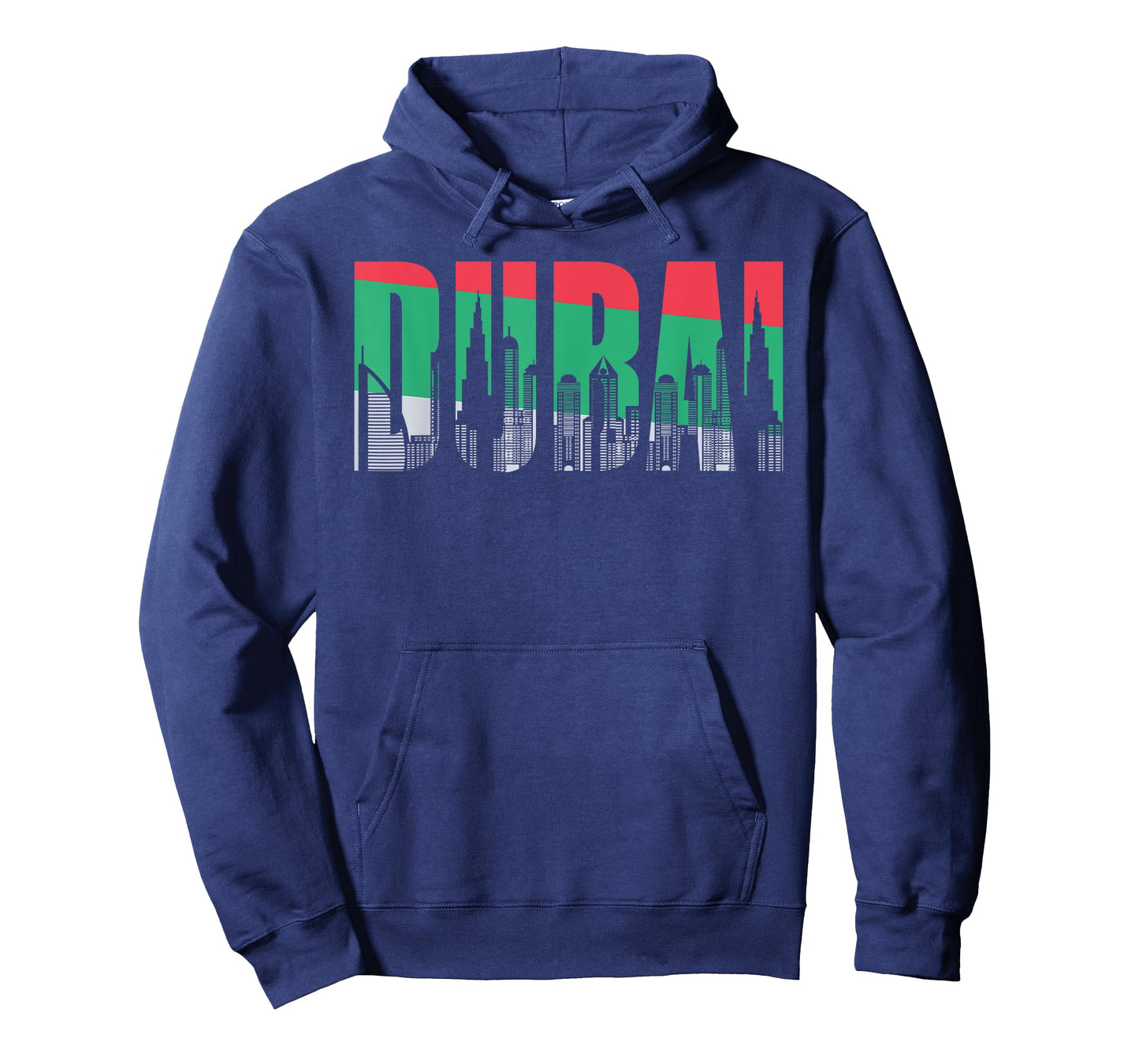 Dubai Skyline Flag Souvenir Gift T-shirt UAE Pride Tee T-Shirt
