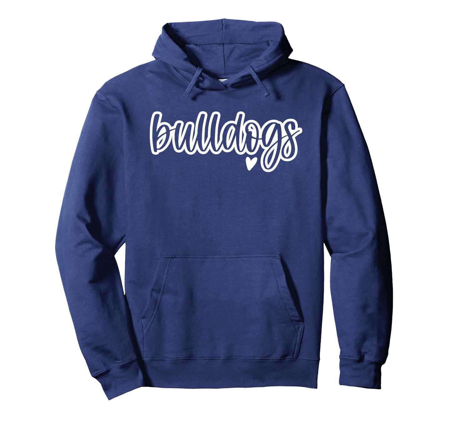 Cute Bulldogs Script Game Mascot Day - Matching Team Color T-Shirt