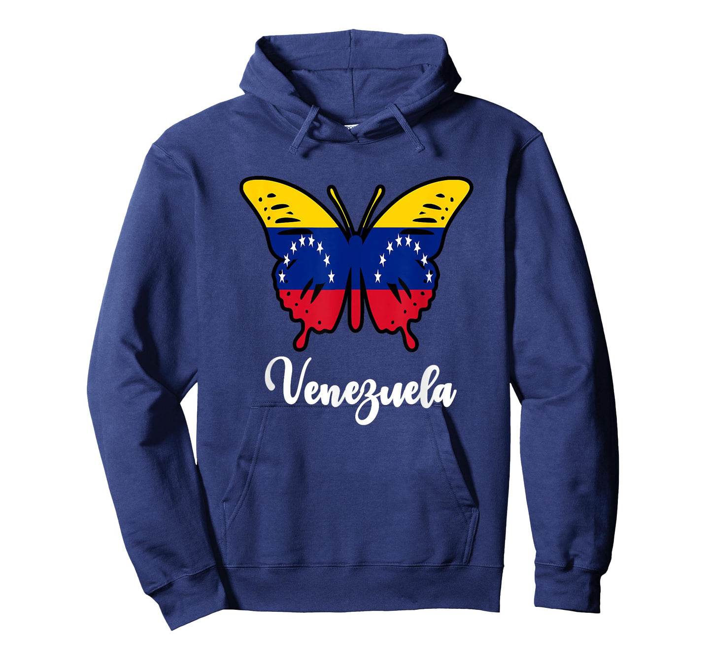 Venezuelan Girl Women Venezuela Flag Venezolana Butterfly T-Shirt