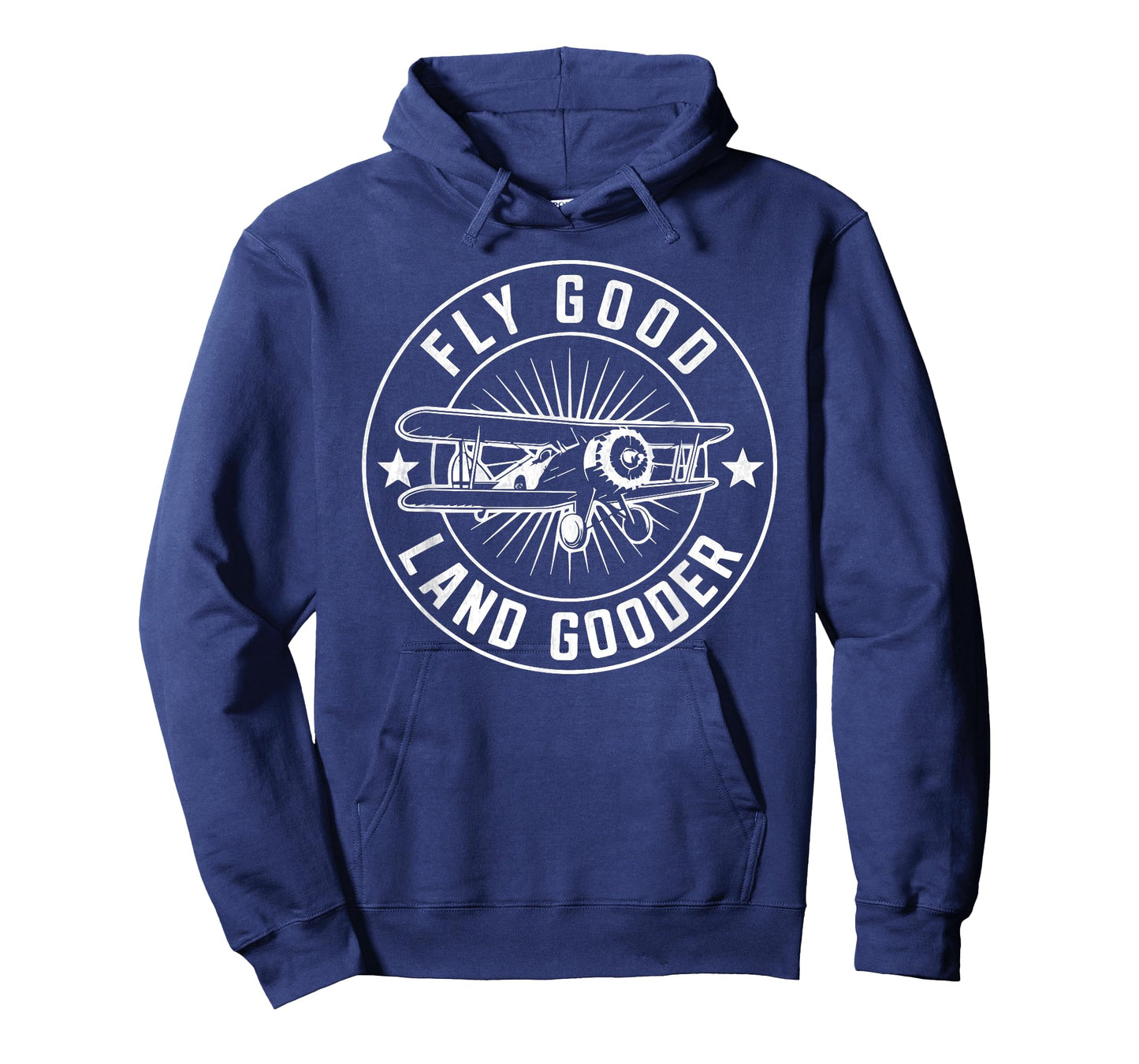 Funny Airplane Aviation Fly Good Land Gooder Airplane T-Shirt