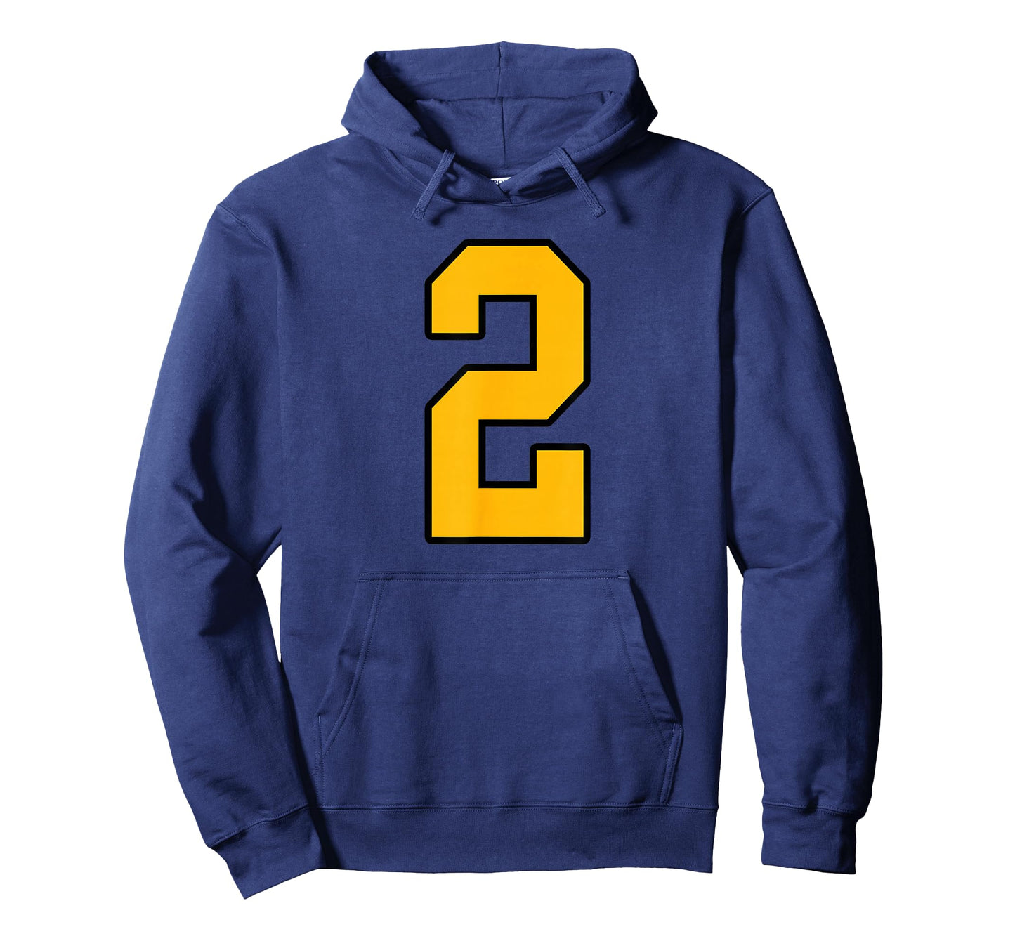 Gold and Black Sports Number 2 Jersey Uniform Player T-Shirt