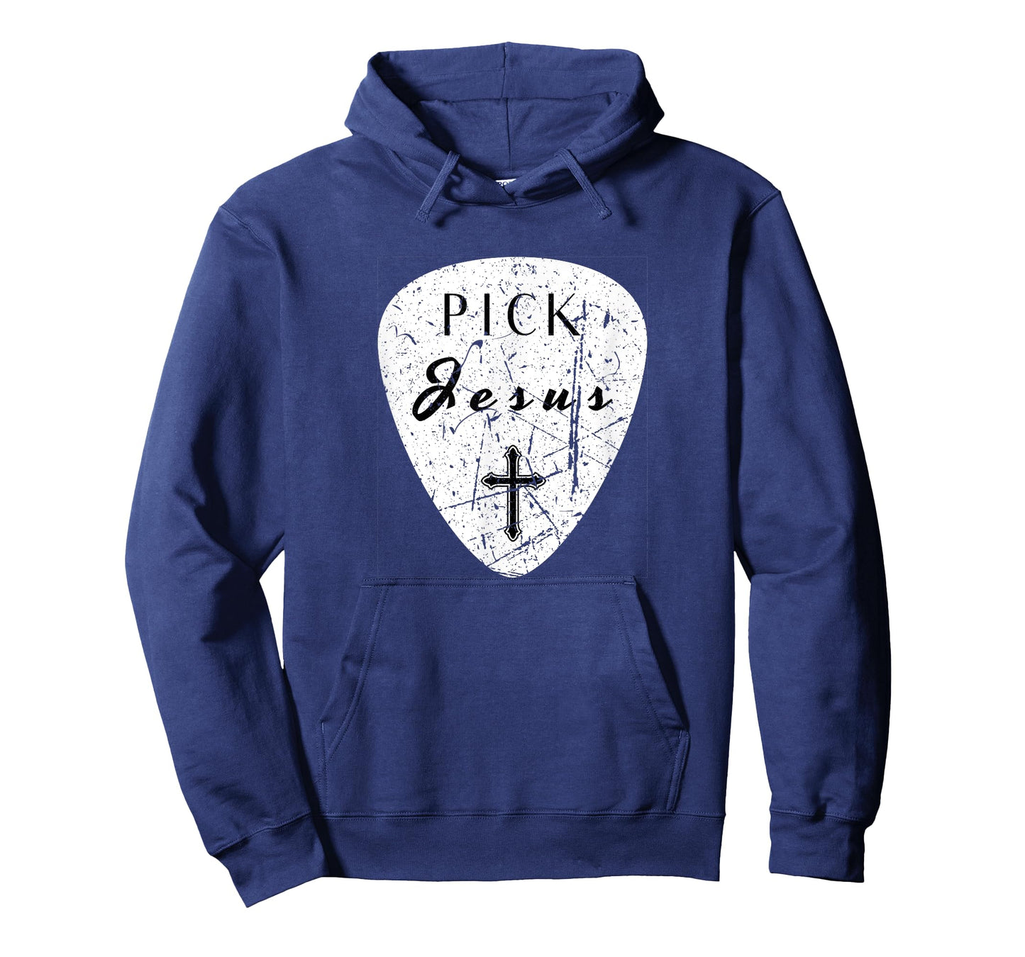 Retro Guitar Pick Pun Pick Jesus Cross Worship Leader Music T-Shirt