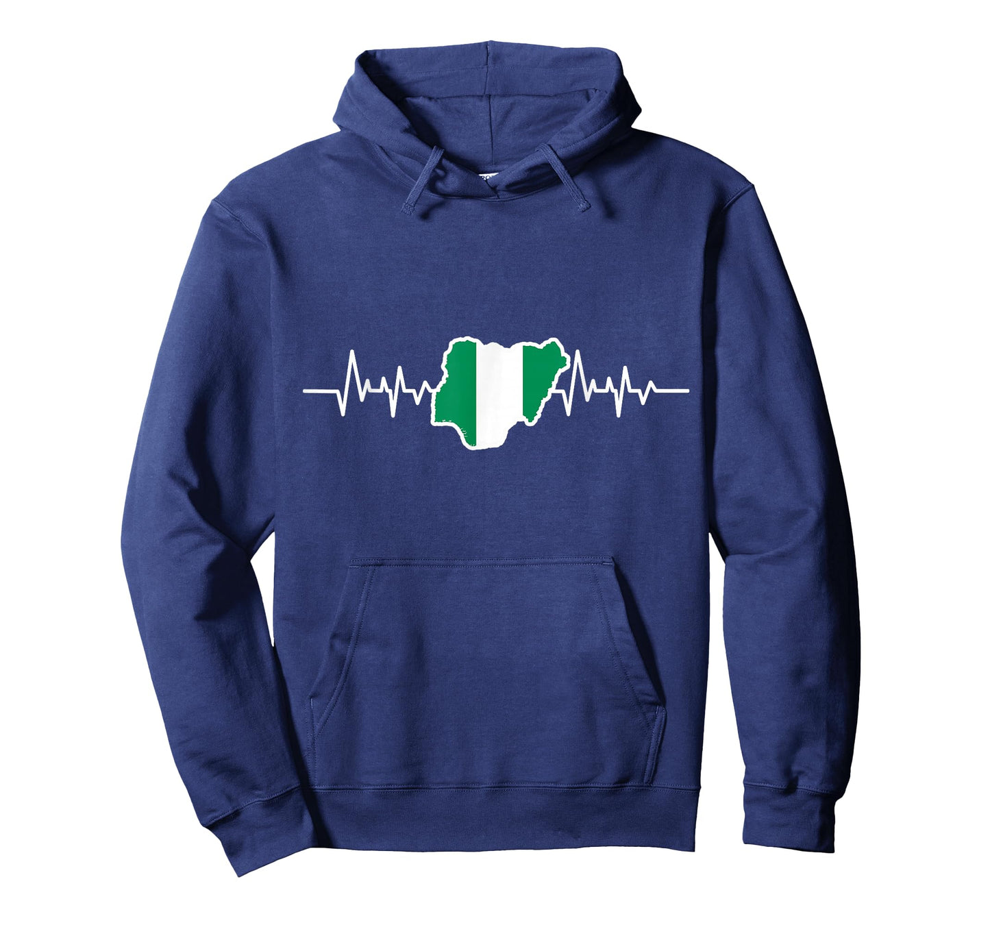 Nigerian Flag Gift Heartbeat Nigeria T-Shirt