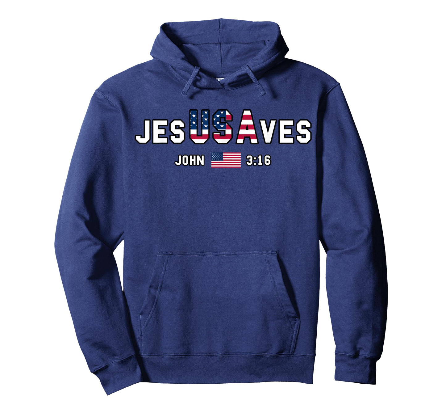 American Flag Jesus Saves USA Flag Patriotic Christian Faith T-Shirt