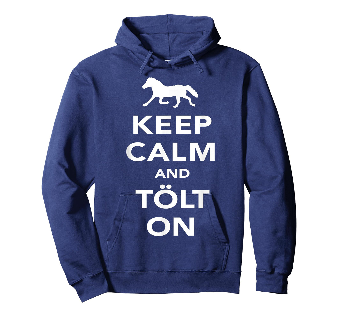 Stay calm and continue to oil Iceland-Horses Rider Icelandic T-Shirt