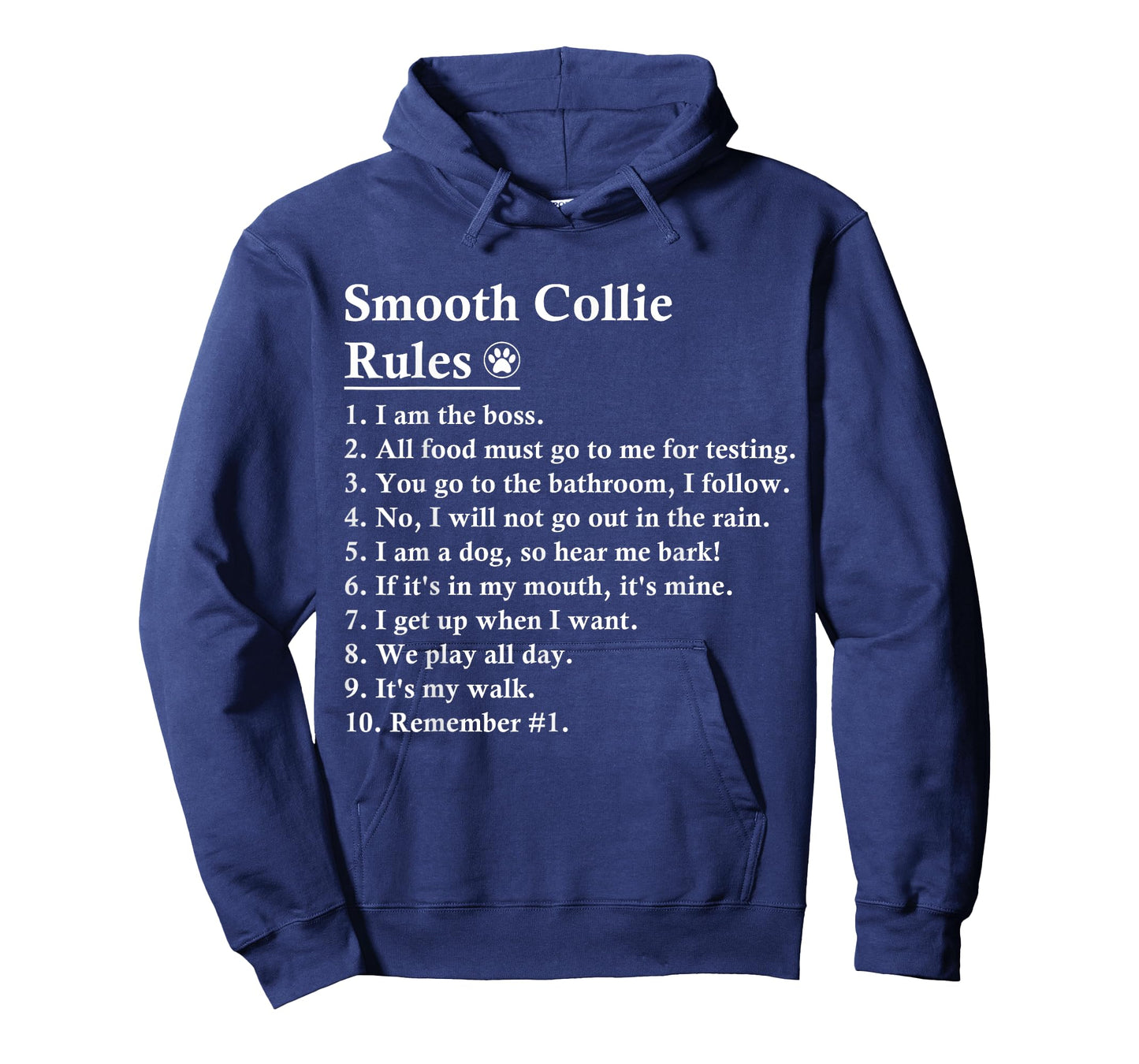 Funny Smooth Collie Dog Rules T-Shirt