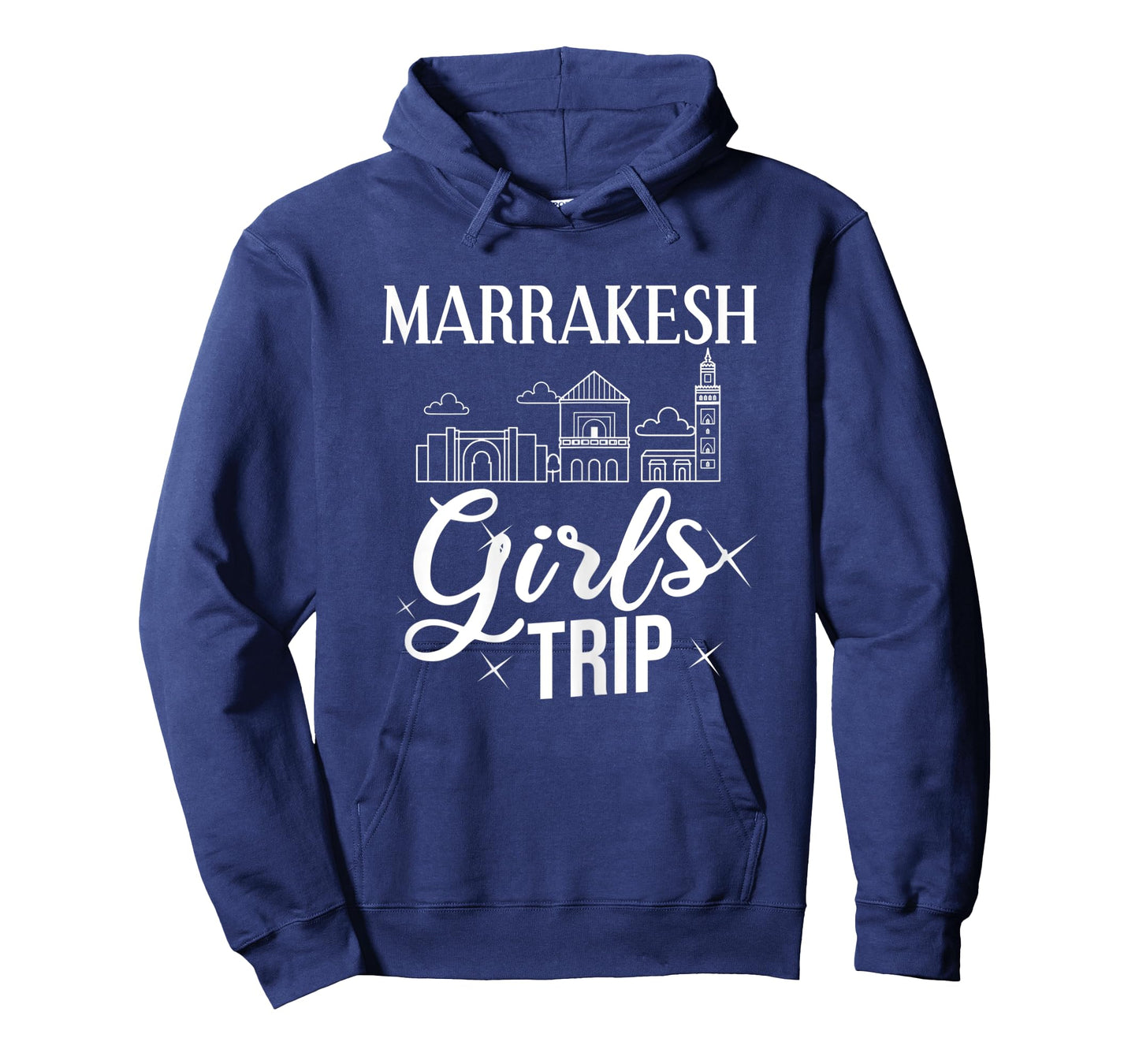 Womens Marrakesh Morocco City Trip Skyline Map Travel T-Shirt