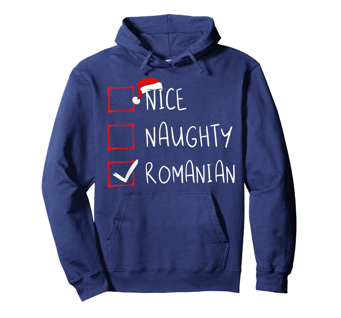 Nice Naughty Romanian Christmas Romania Heritage Roots T-Shirt