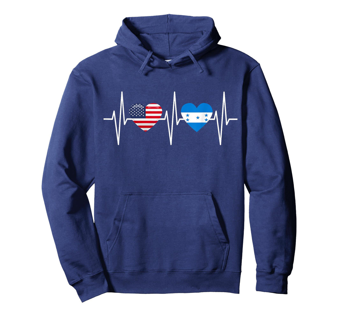 USA Honduras Shirt Heartbeat America Honduran Flag Heart T-Shirt
