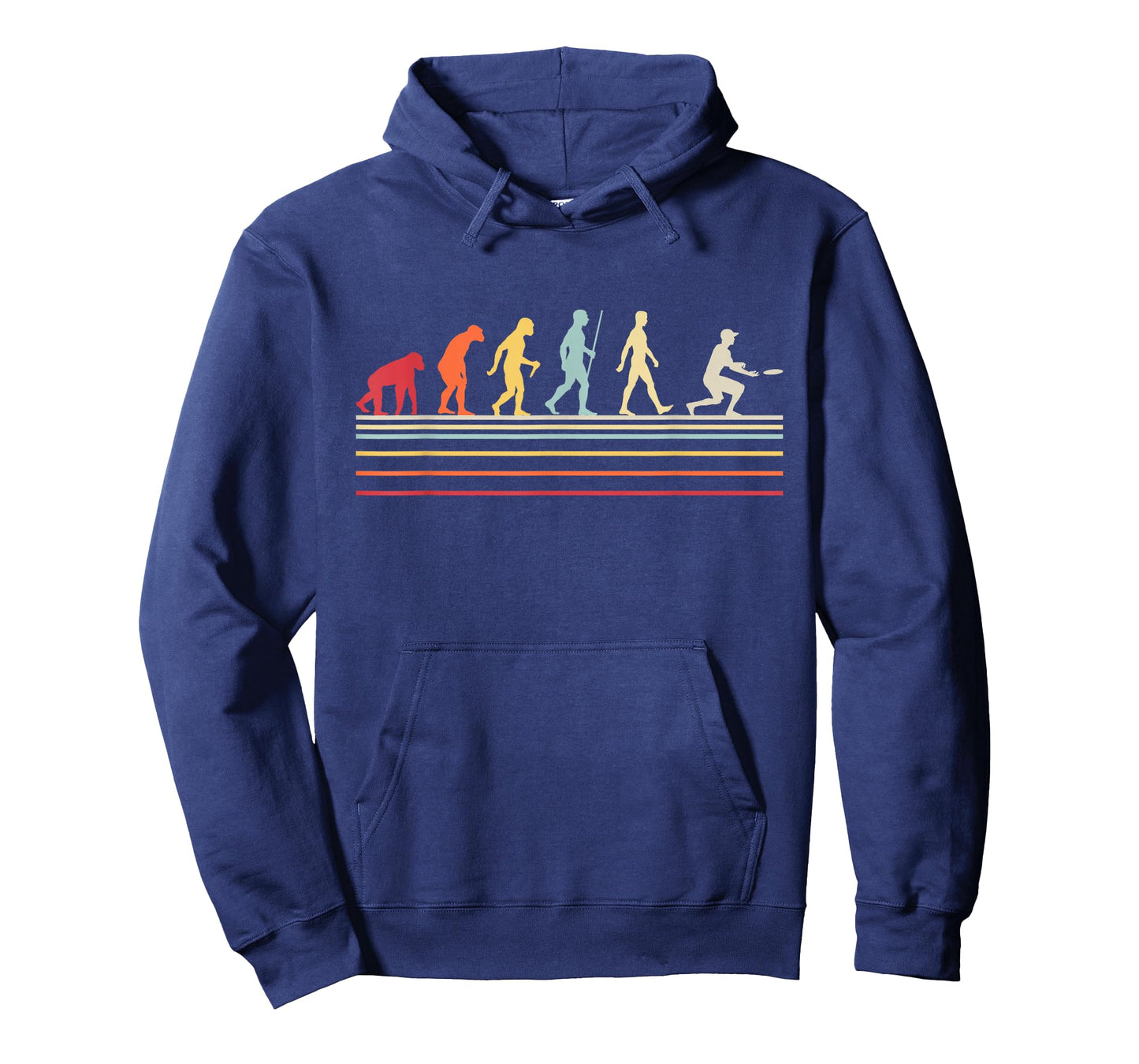 Funny Ultimate Frisbee Player Evolution Vintage Flying Disc T-Shirt
