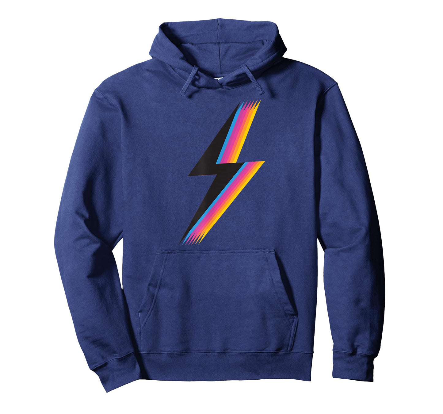 Lightning Bolt Sweatshirt with Cool Colorful Retro Graphic T-Shirt