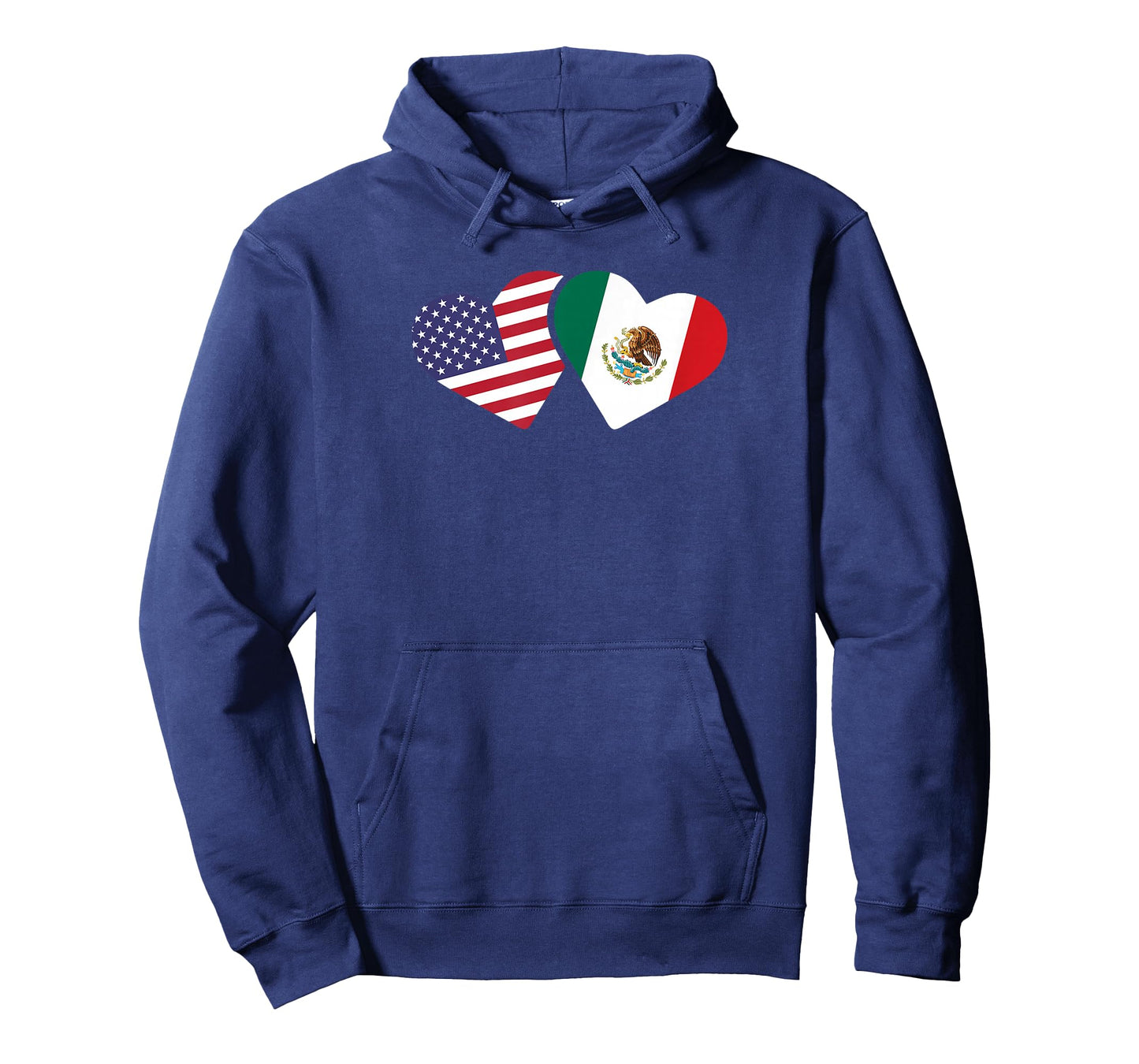 Mexico USA Flag T Shirt Heart Mexican American Love T-Shirt