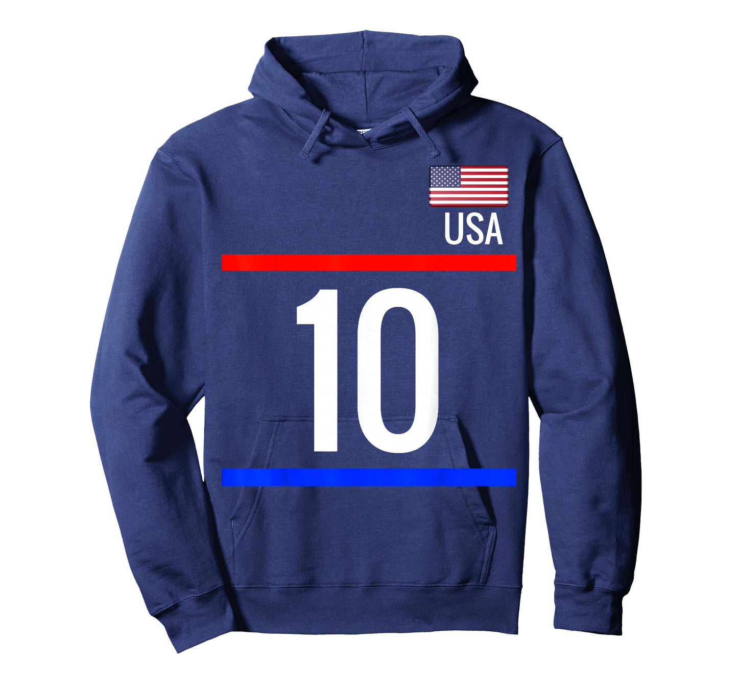 USA Soccer T shirt with number 10 - sports T-Shirt