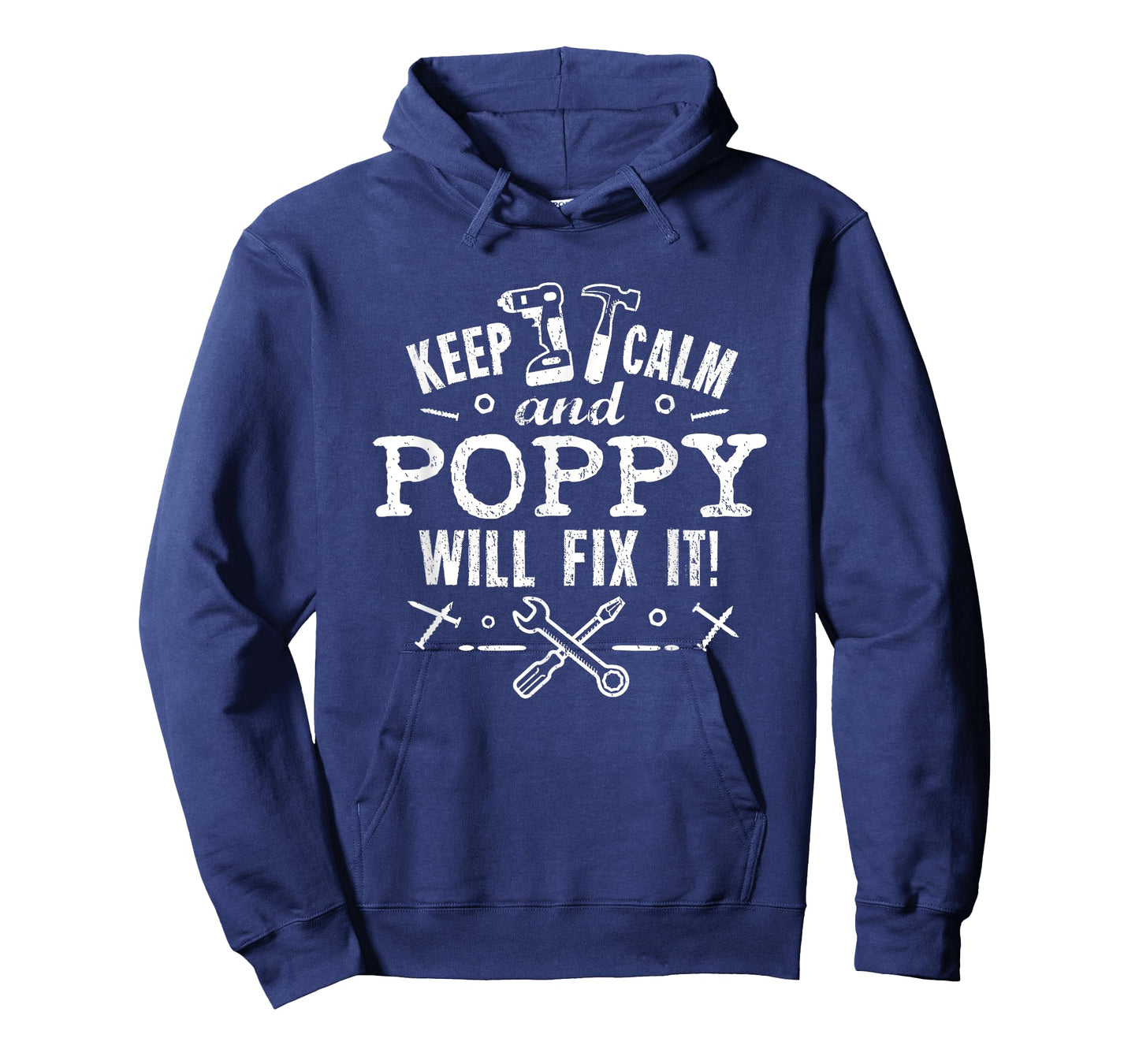 Keep Calm Poppy Will Fix It Grandfather Dad Handy Man T-Shirt