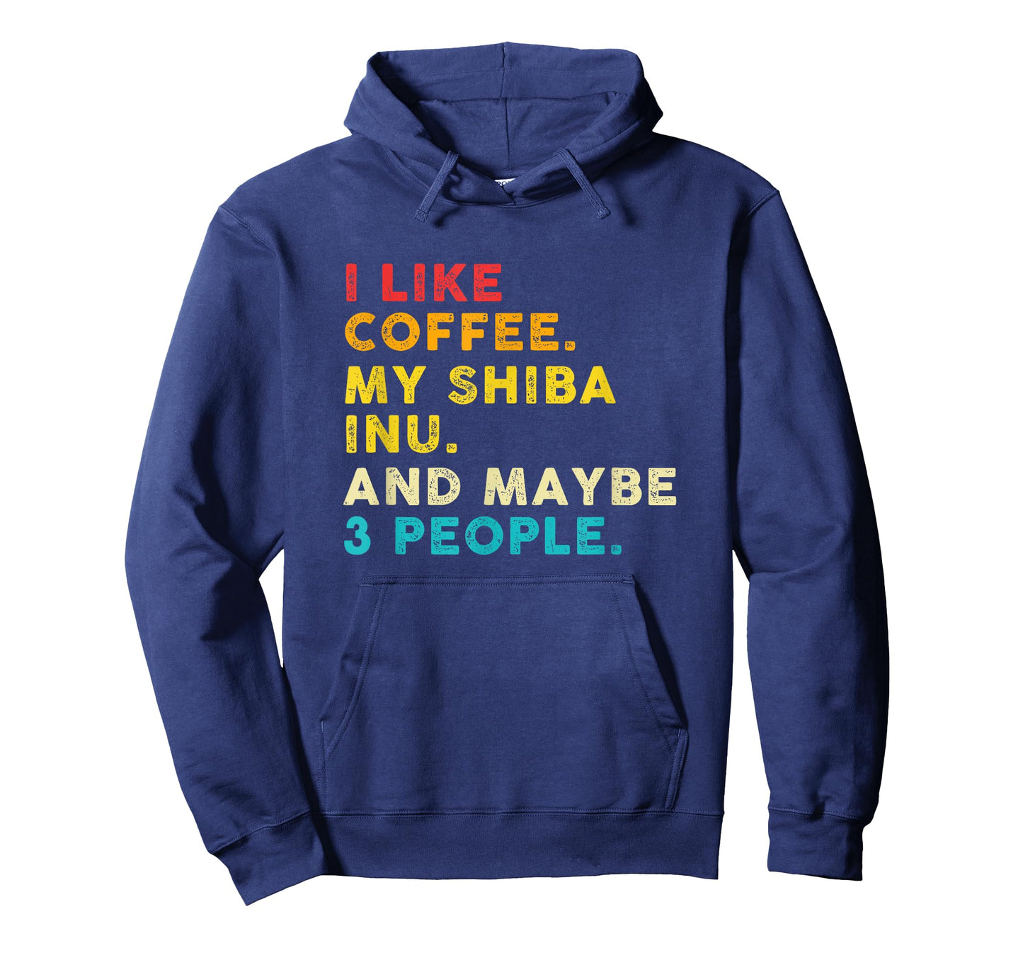Funny I Like Coffee My Shiba Inu And Maybe 3 People Vintage T-Shirt
