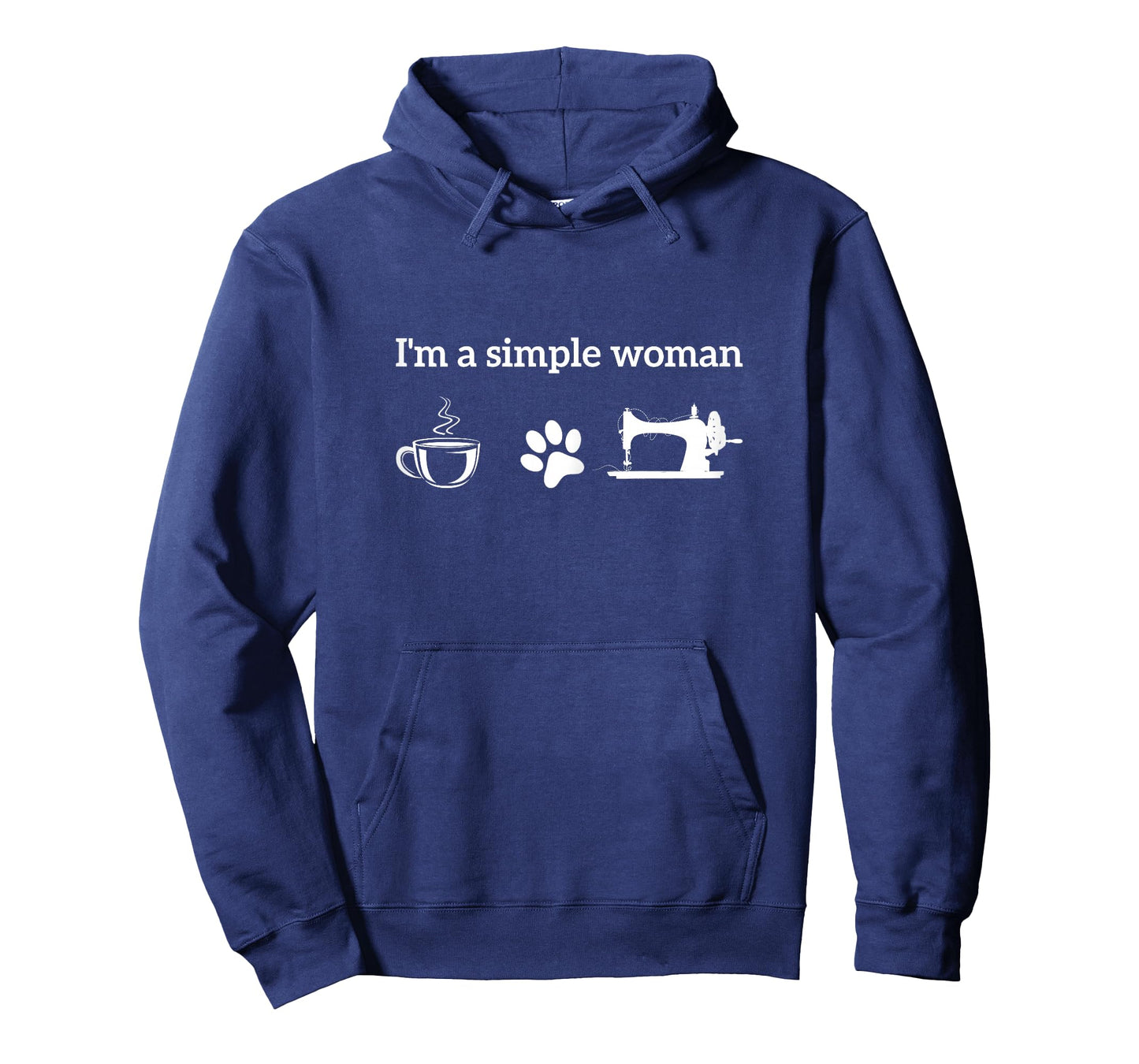 I'm A Simple Woman Loves Coffee Dog and Sewing Quilting T-Shirt