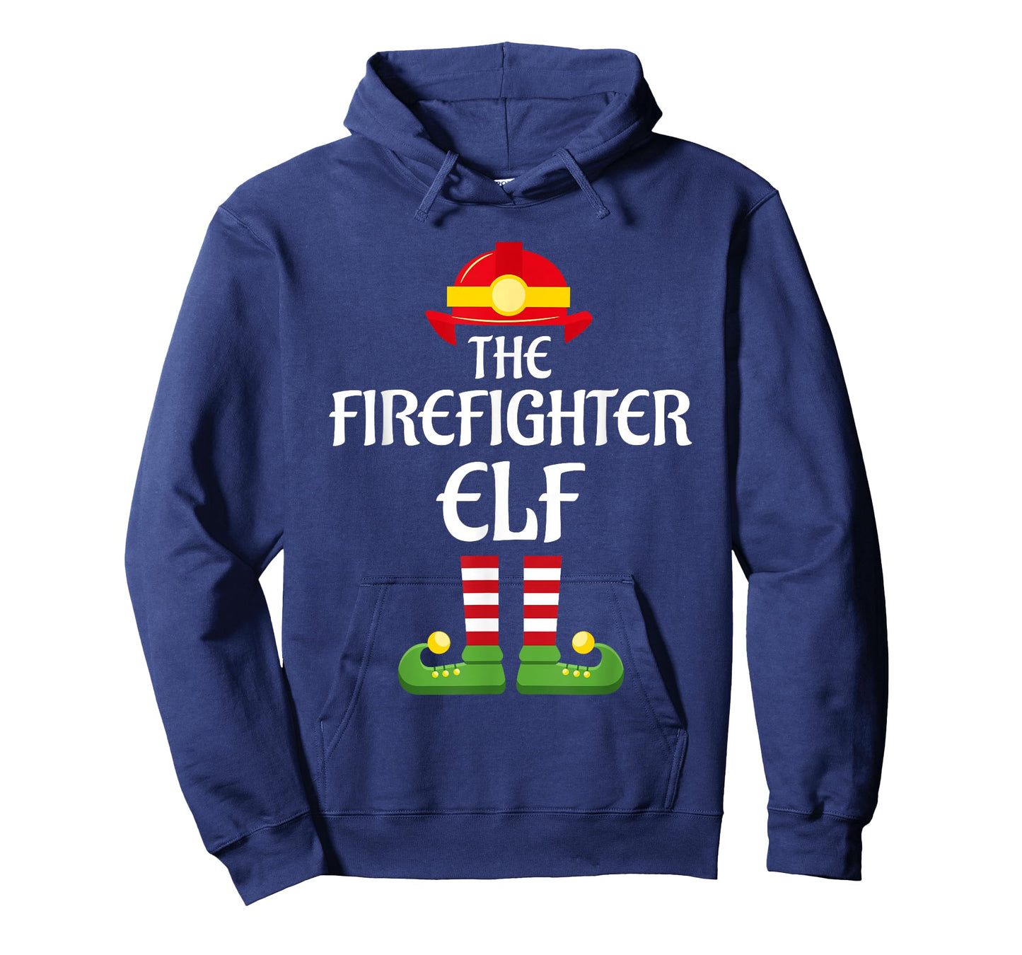 Firefighter Elf Family Matching Group Christmas Fireman T-Shirt