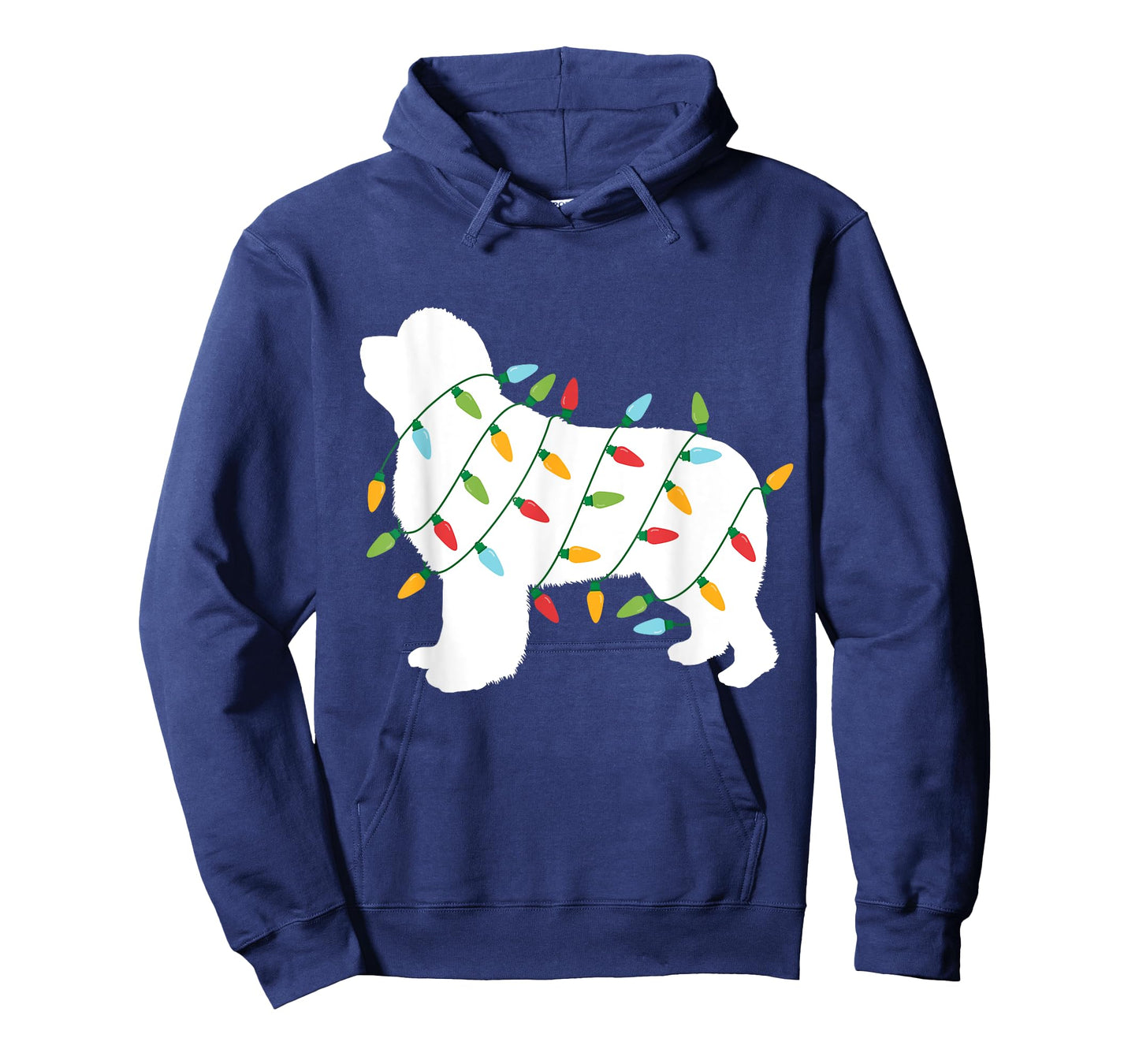 Christmas Lights Newfoundland T Shirt Gifts for Dog Lovers