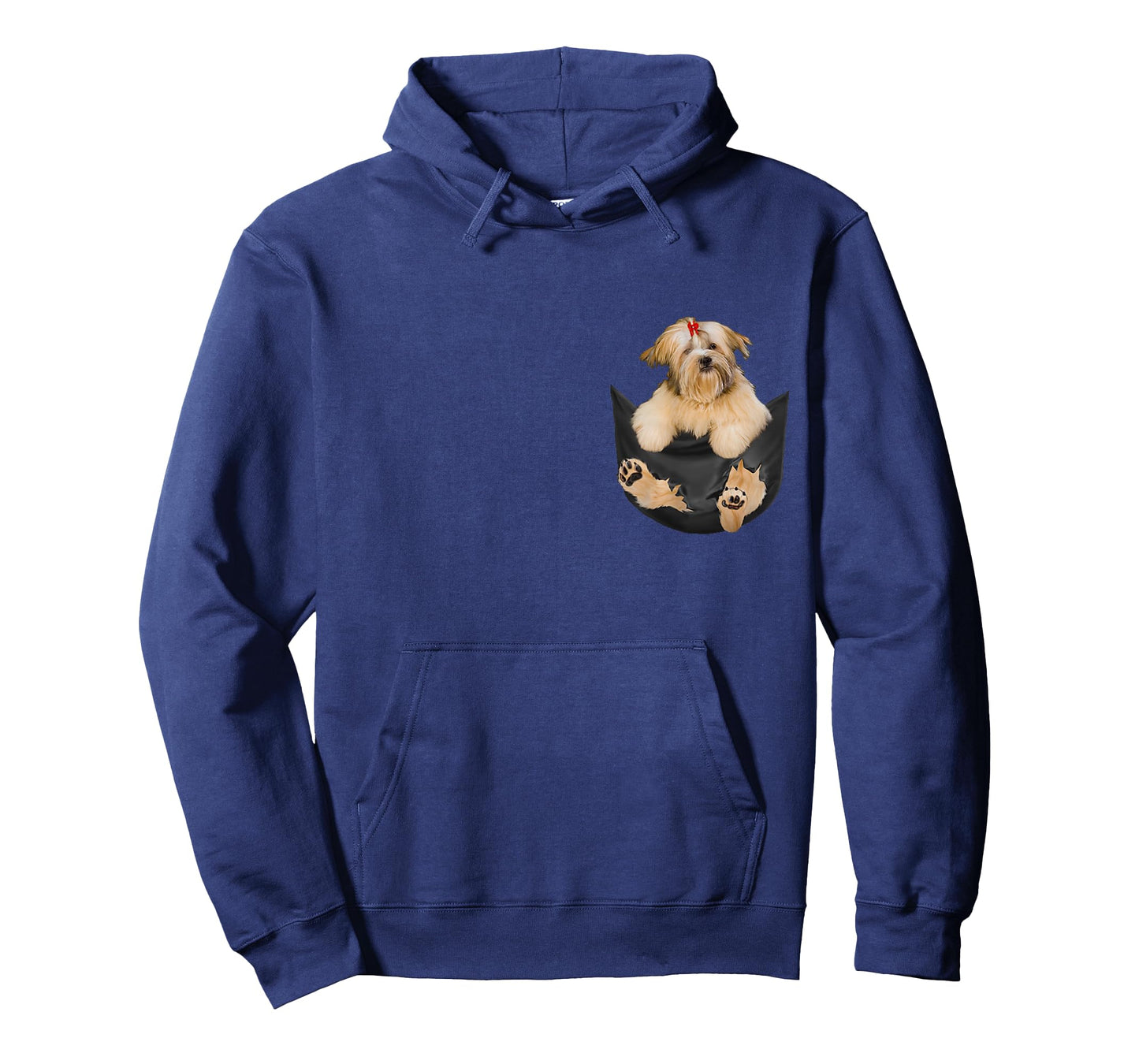 Dog Lovers Gifts Lhasa Apso In Pocket Funny Dog Face Men Women Kids T-Shirt