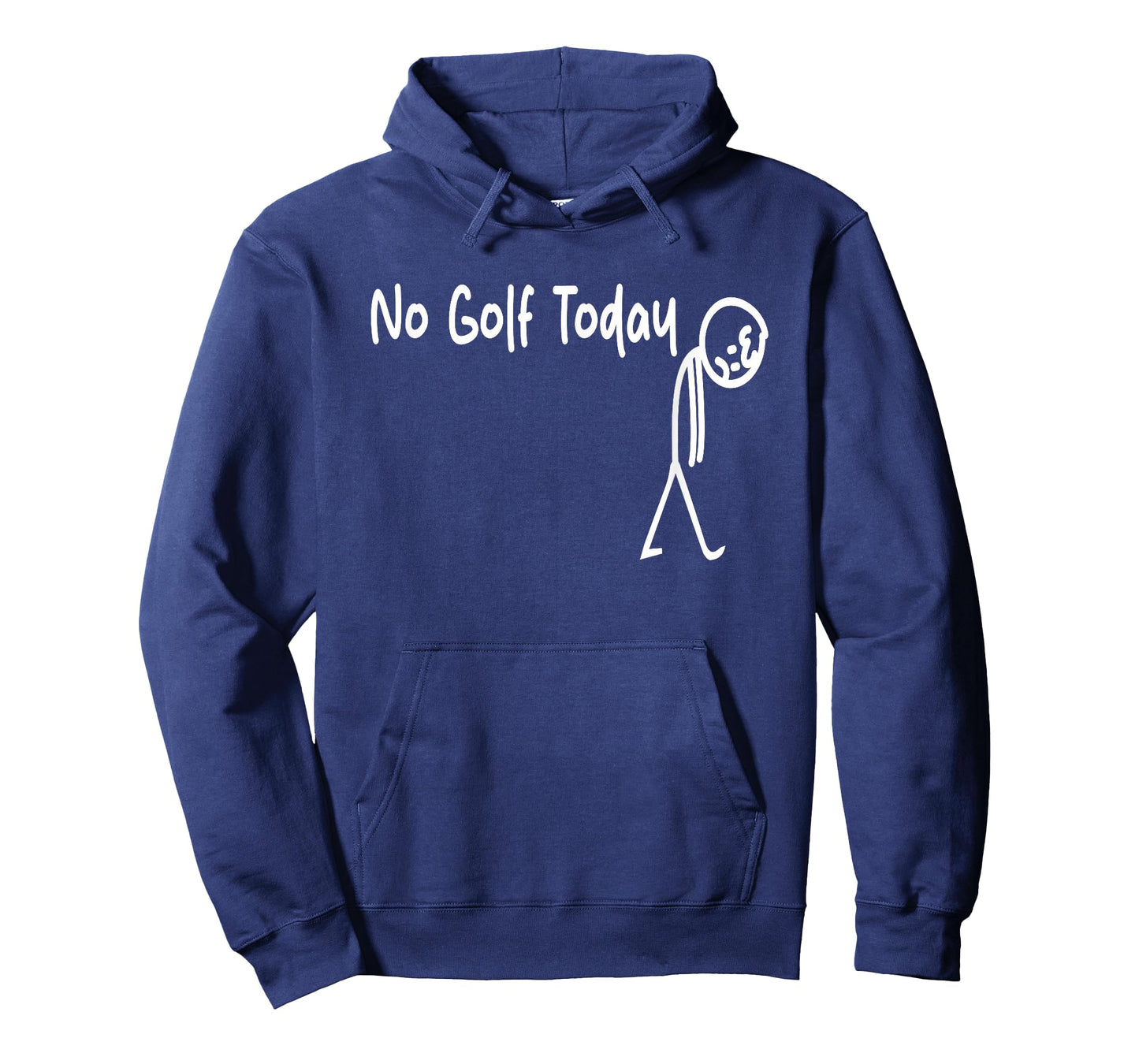 No Golf Today Funny Golfing Stick Man T-Shirt
