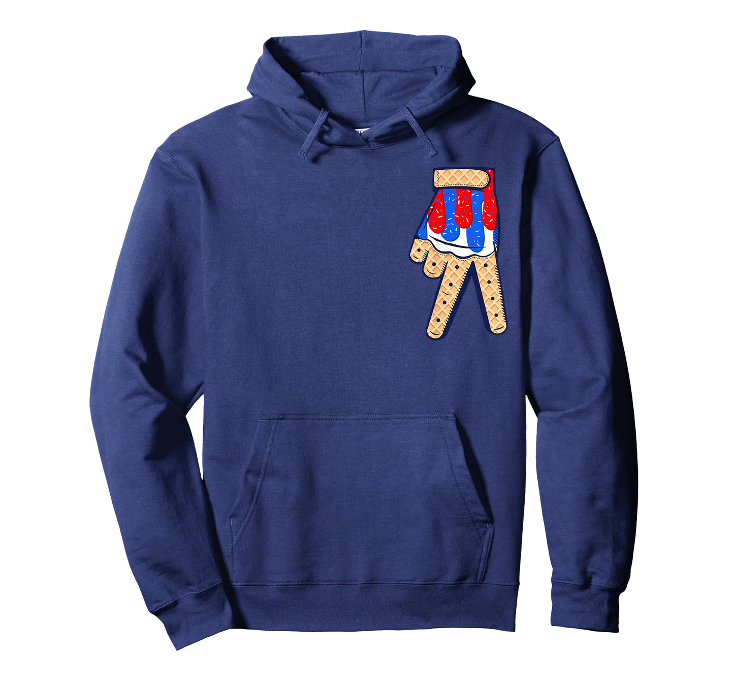 Baseball Ice Cream Drip Boys Home Plate Glove Respect Drip T-Shirt
