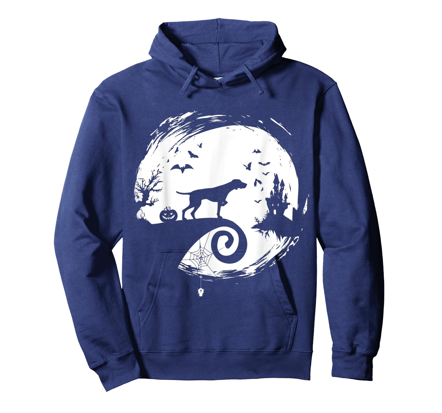 Pointer Halloween Costume Moon Silhouette Creepy Horror T-Shirt