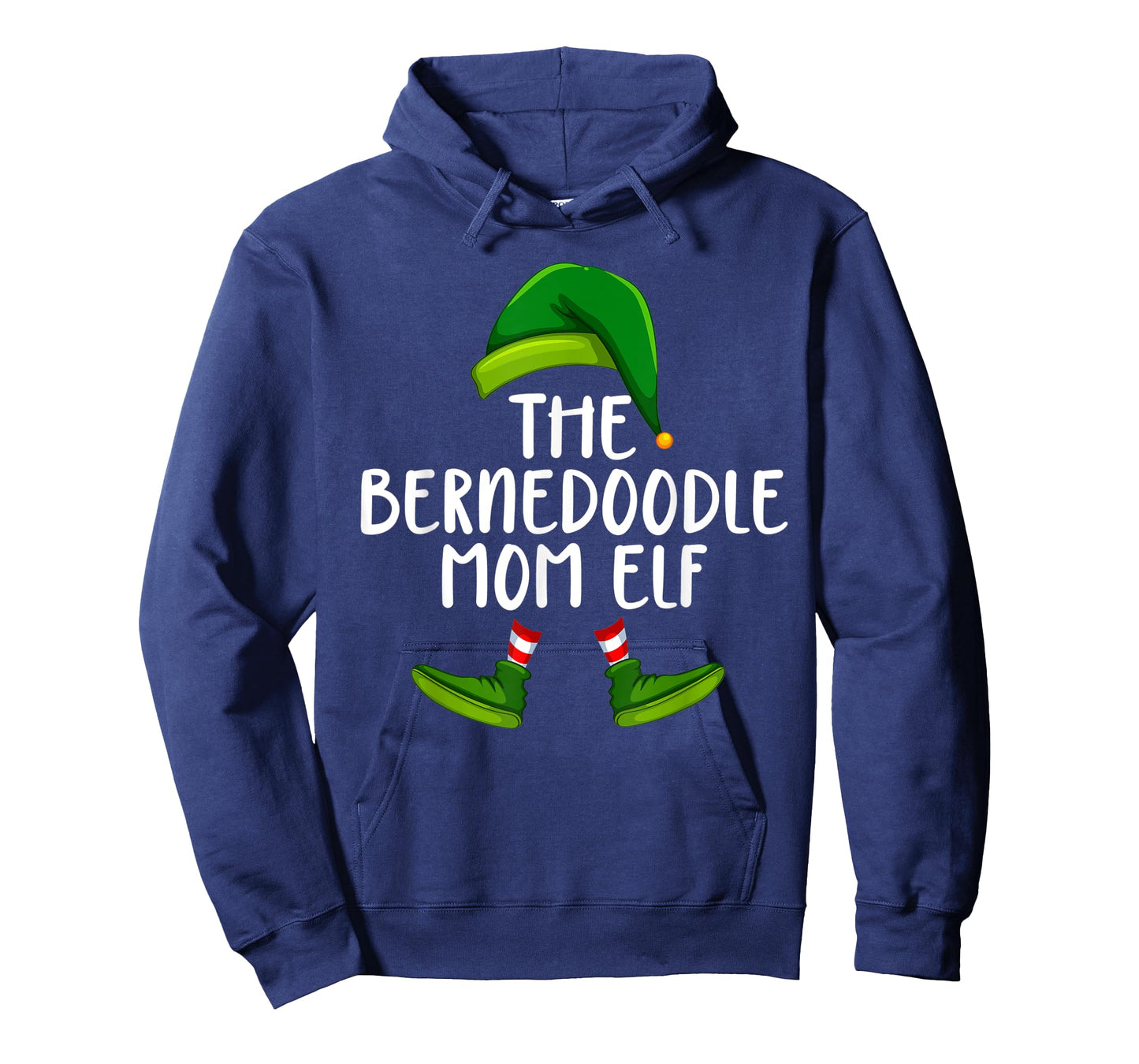 Bernedoodle Mom Dog Elf Funny Christmas Pajama X mas Women T-Shirt