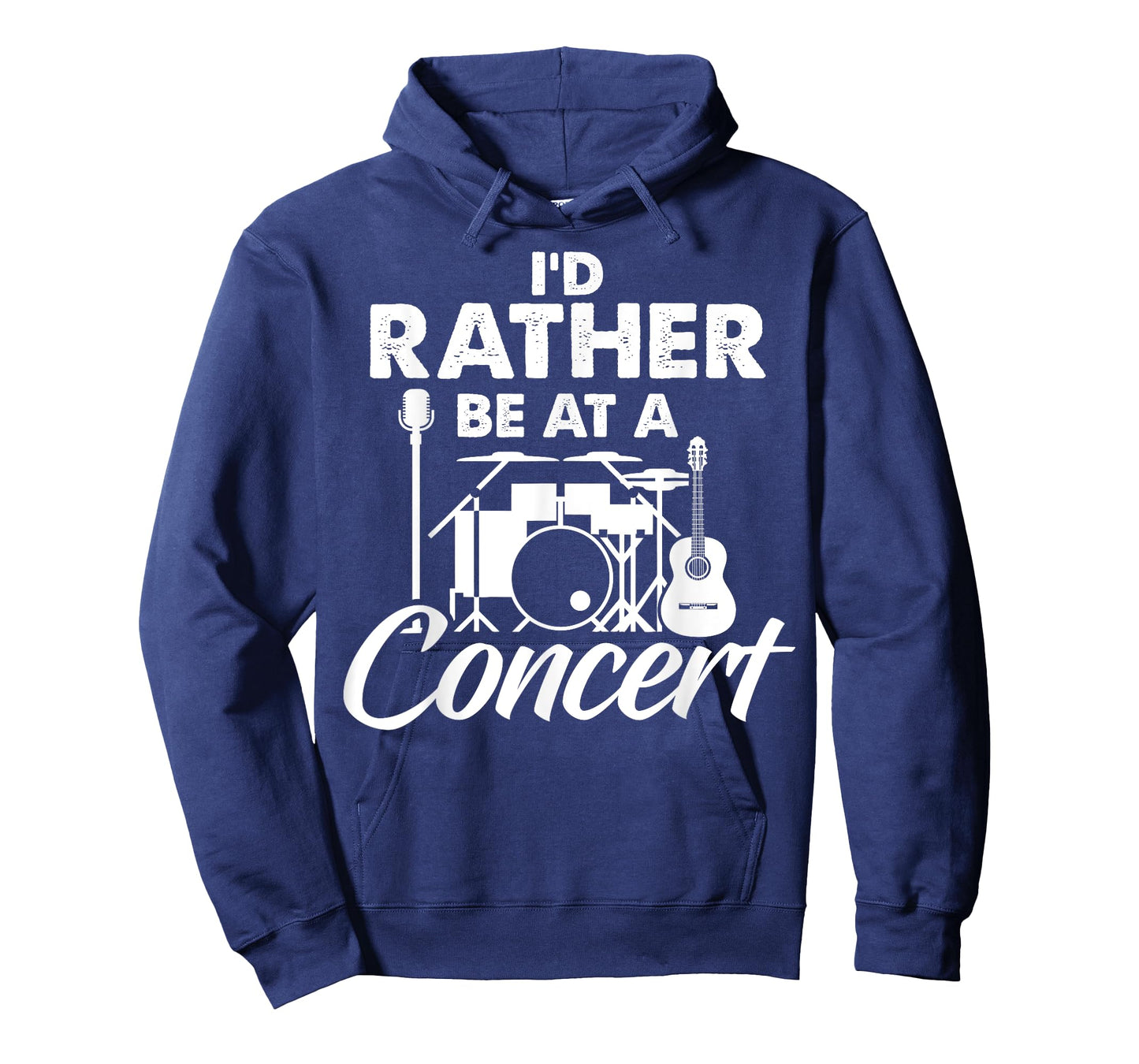 I'd Rather Be at Concert Acoustic Guitar Music Lover Band T-Shirt