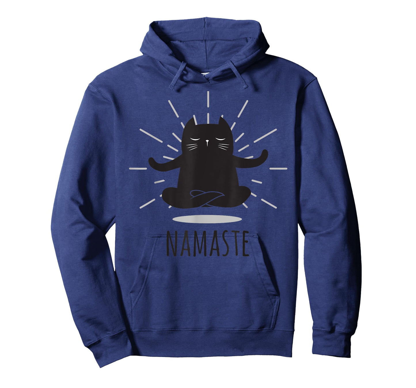 Funny Cat Namaste Yoga Poses Buddha Flower Symbol T-Shirt for Men Women