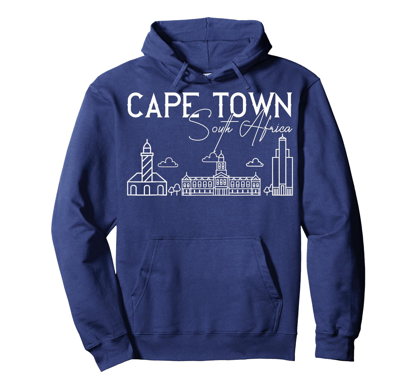 Cape Town South Africa City Skyline Map Travel T-Shirt