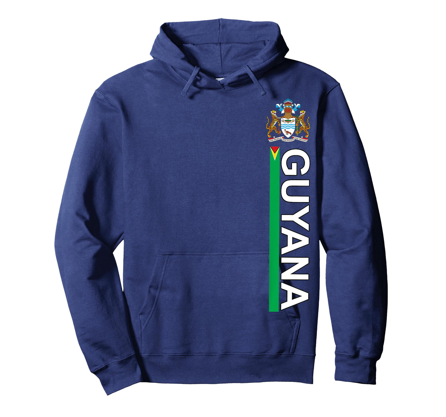 Guyana National Pride Left Side Image Sporty T-Shirt