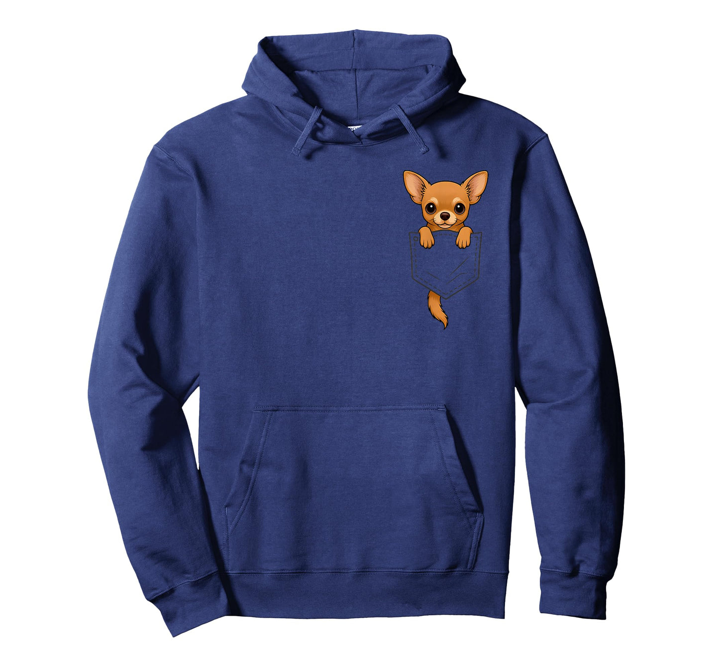 Funny Chihuahua Peeking in Pocket Animal Dog Lover Pet Mom T-Shirt