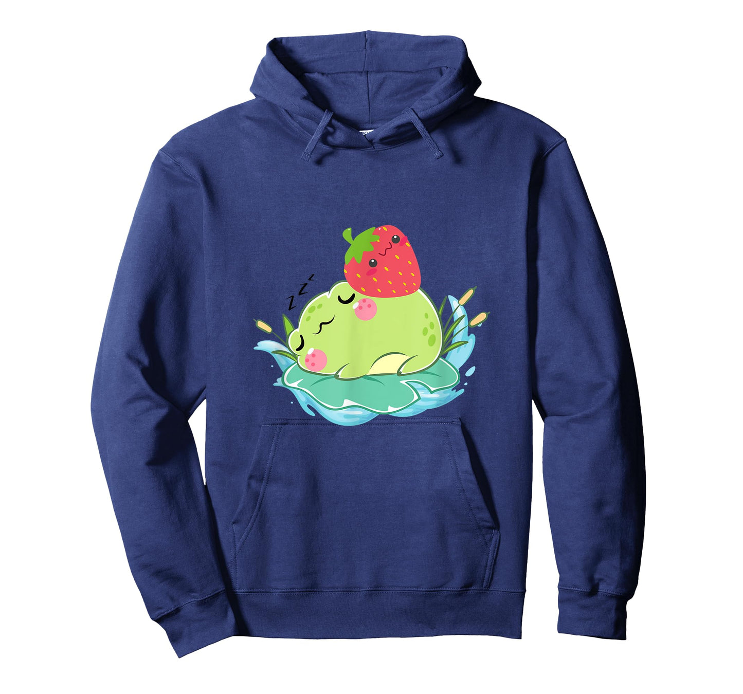 Kawaii Cute Frog With Strawberry Frog Lover T-Shirt