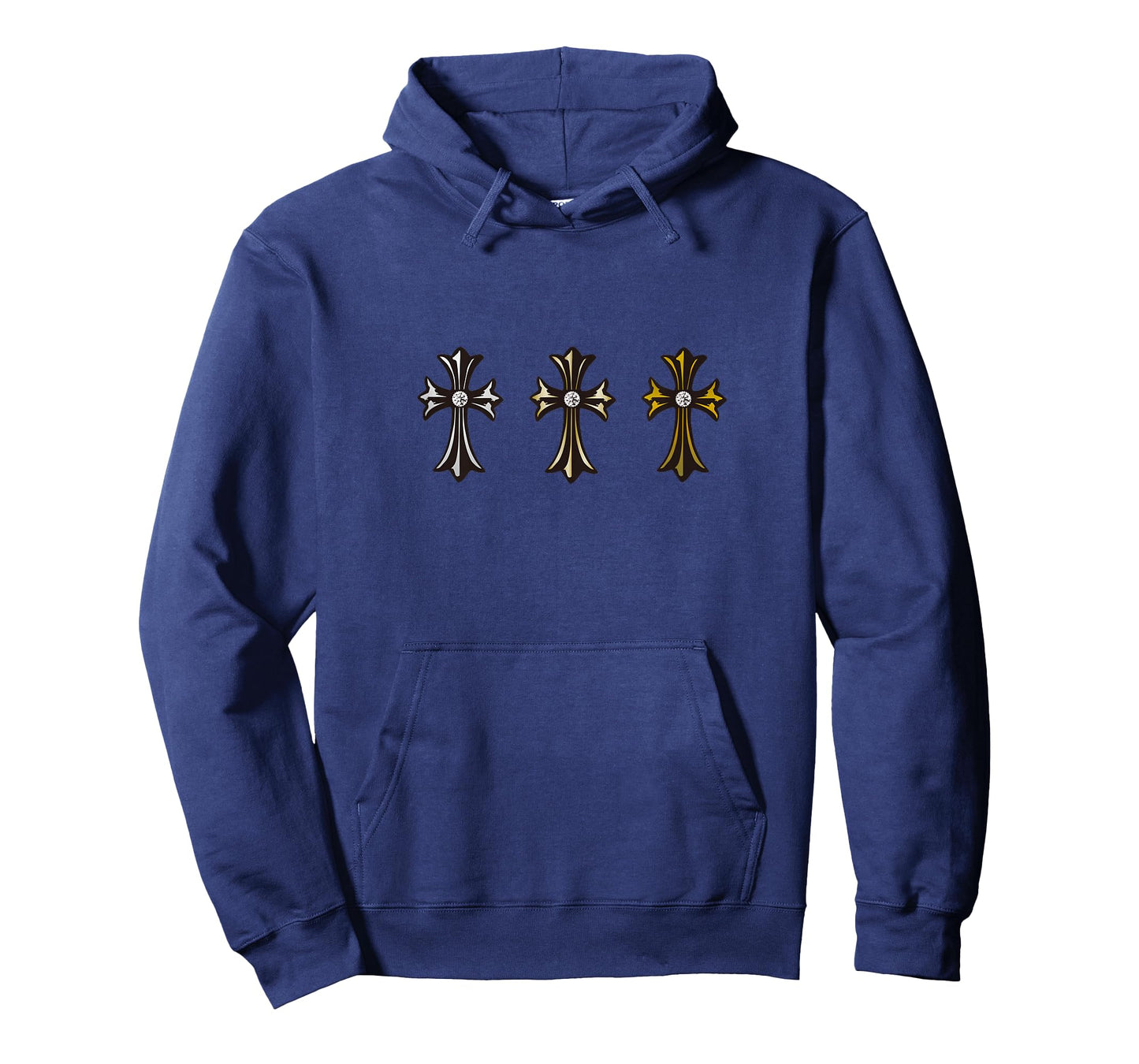 The Diamonds Cross Gold Silver Bronze T-Shirt