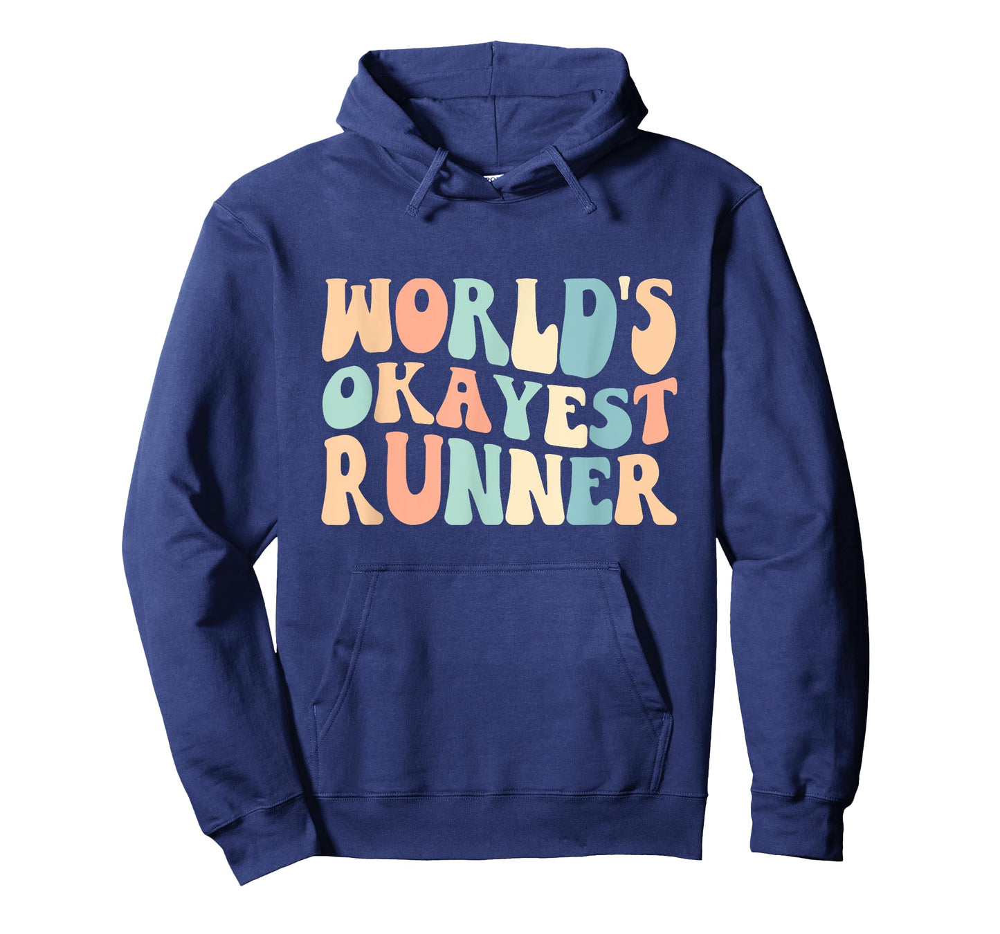 Groovy Retro Vintage Worlds Okayest Runner Running Lover T-Shirt