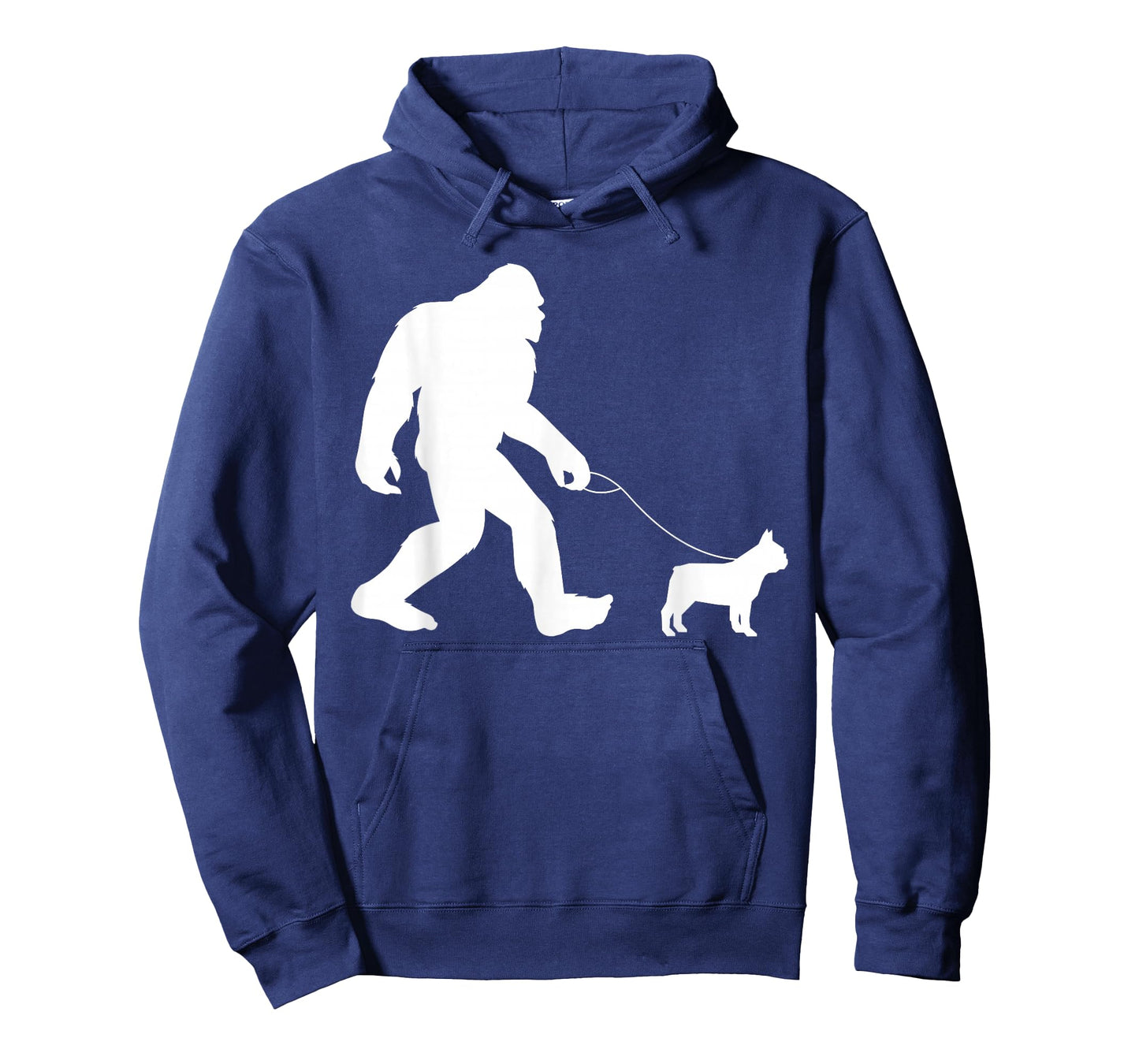 Fun Bigfoot Sasquatch Walking French Bulldog Gag Gift T-Shirt