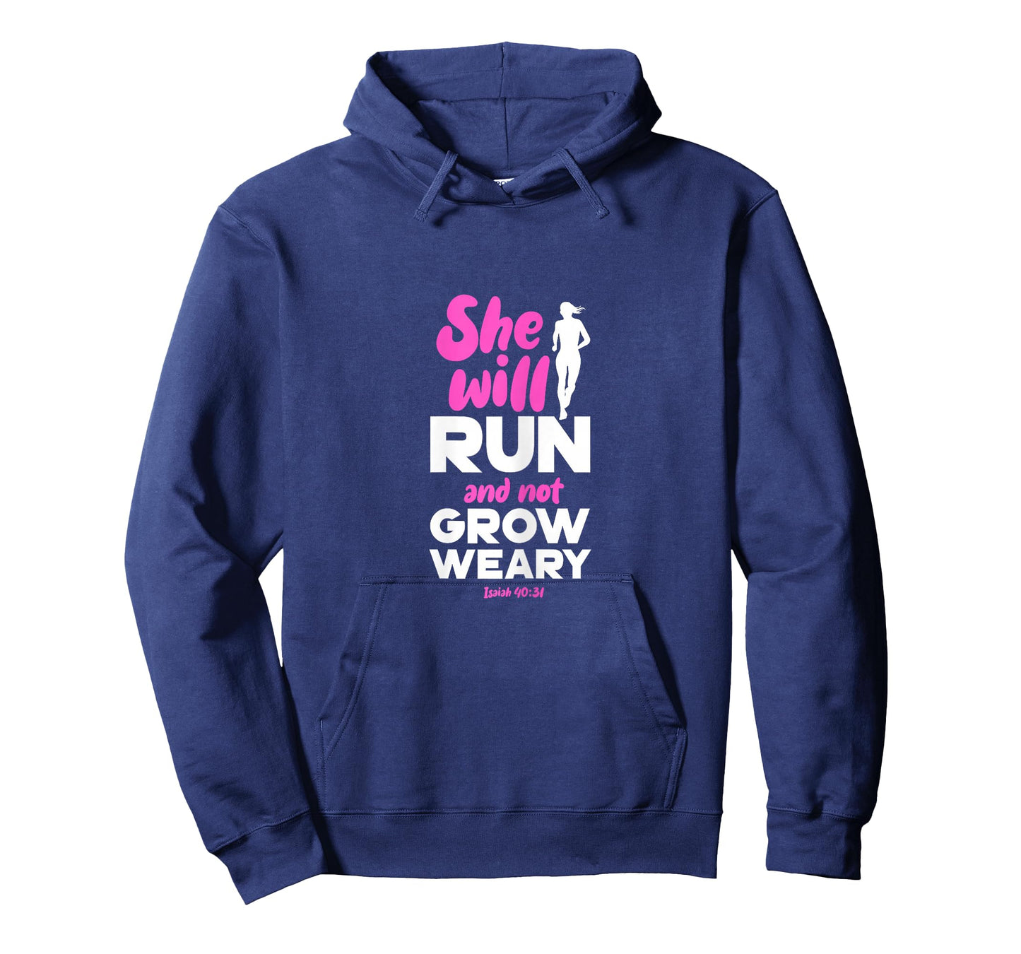 She Will Run And Not Grow Weary Runner Christian T-Shirt